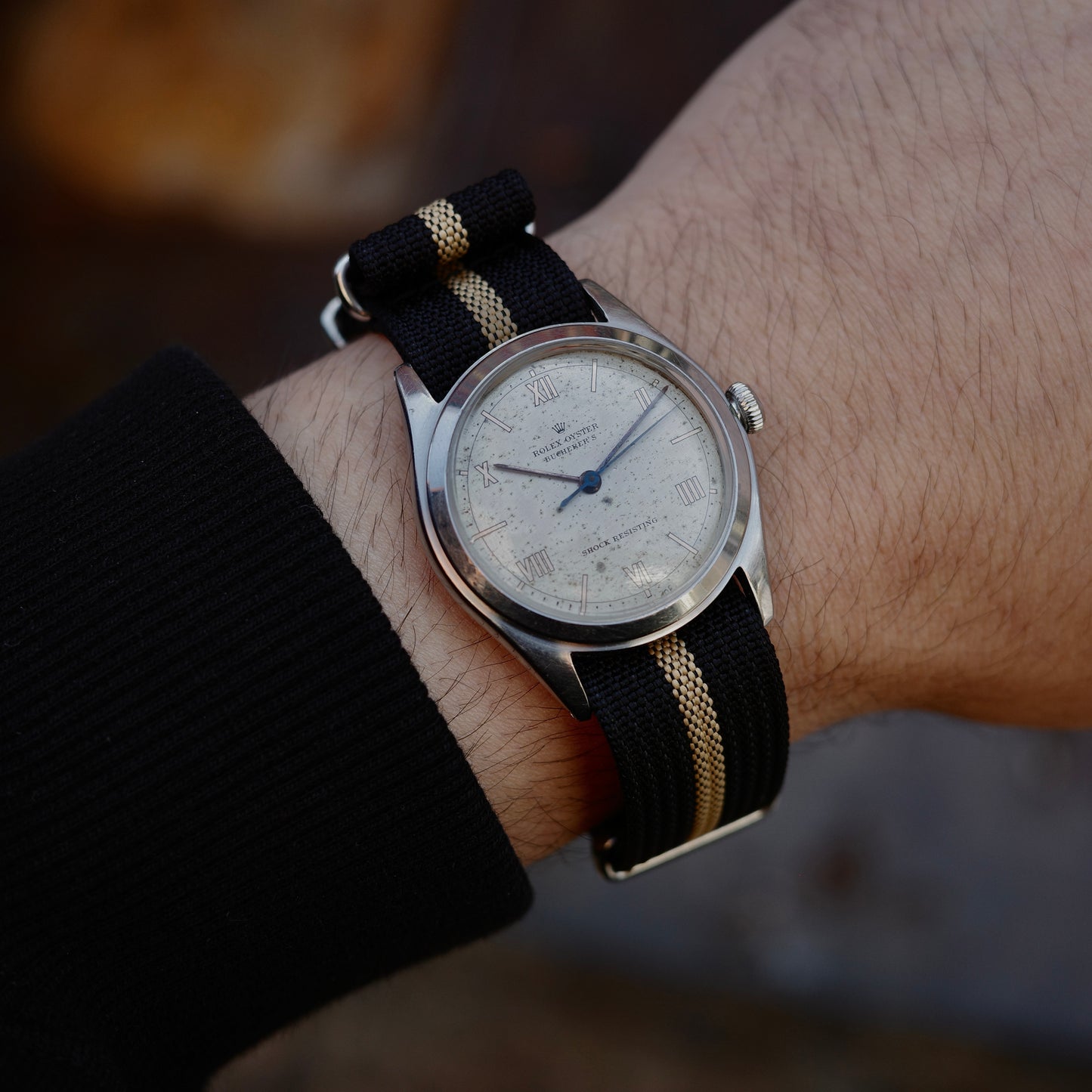 Rolex "Bucherer's" Double-Stamped Oyster Precision 4377 Watch