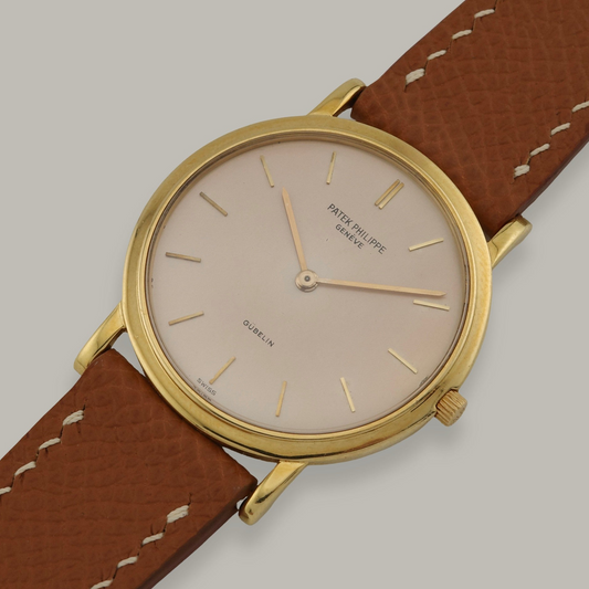 18K Patek Philippe Calatrava Gübelin Signed Watch