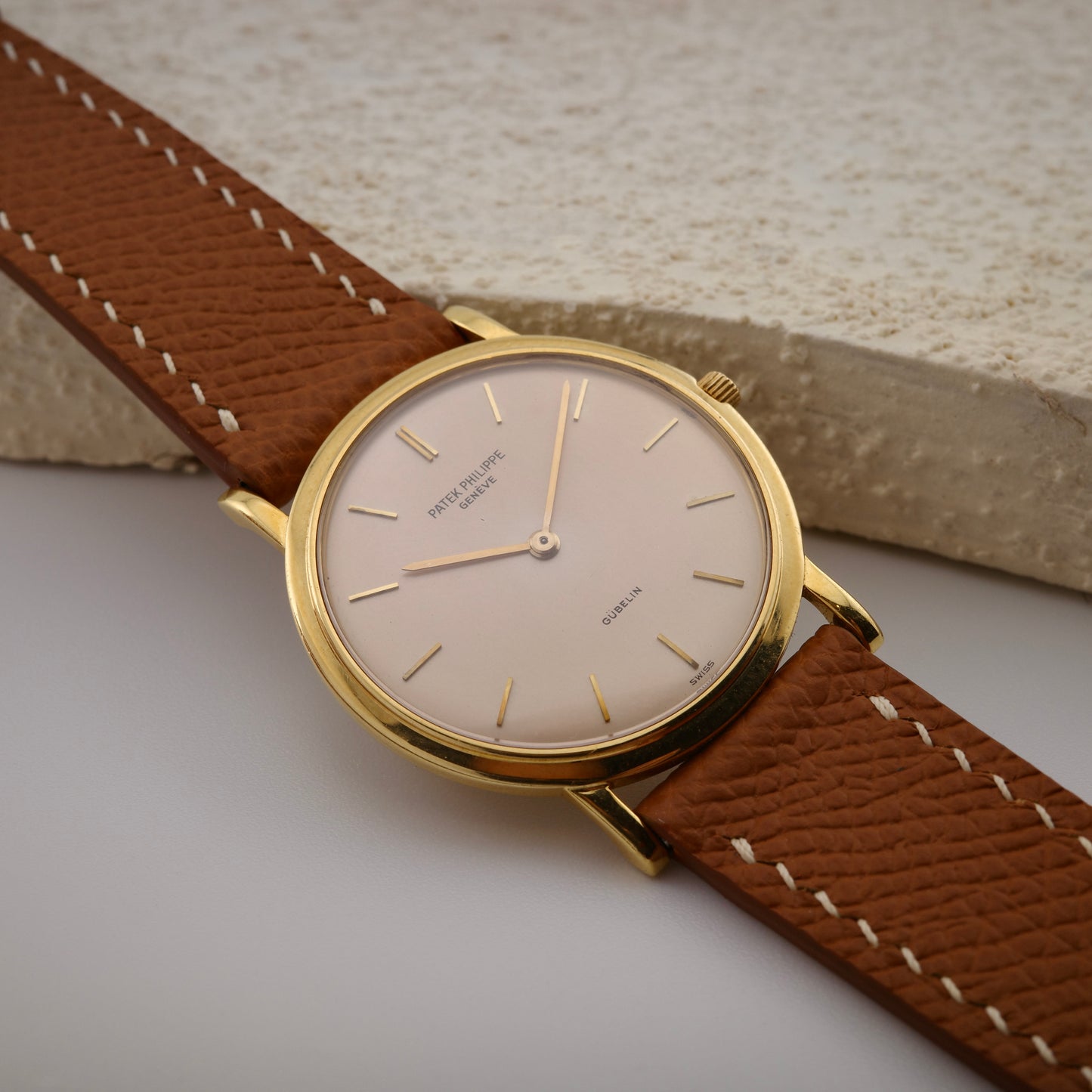 18K Patek Philippe Calatrava Gübelin Signed Watch