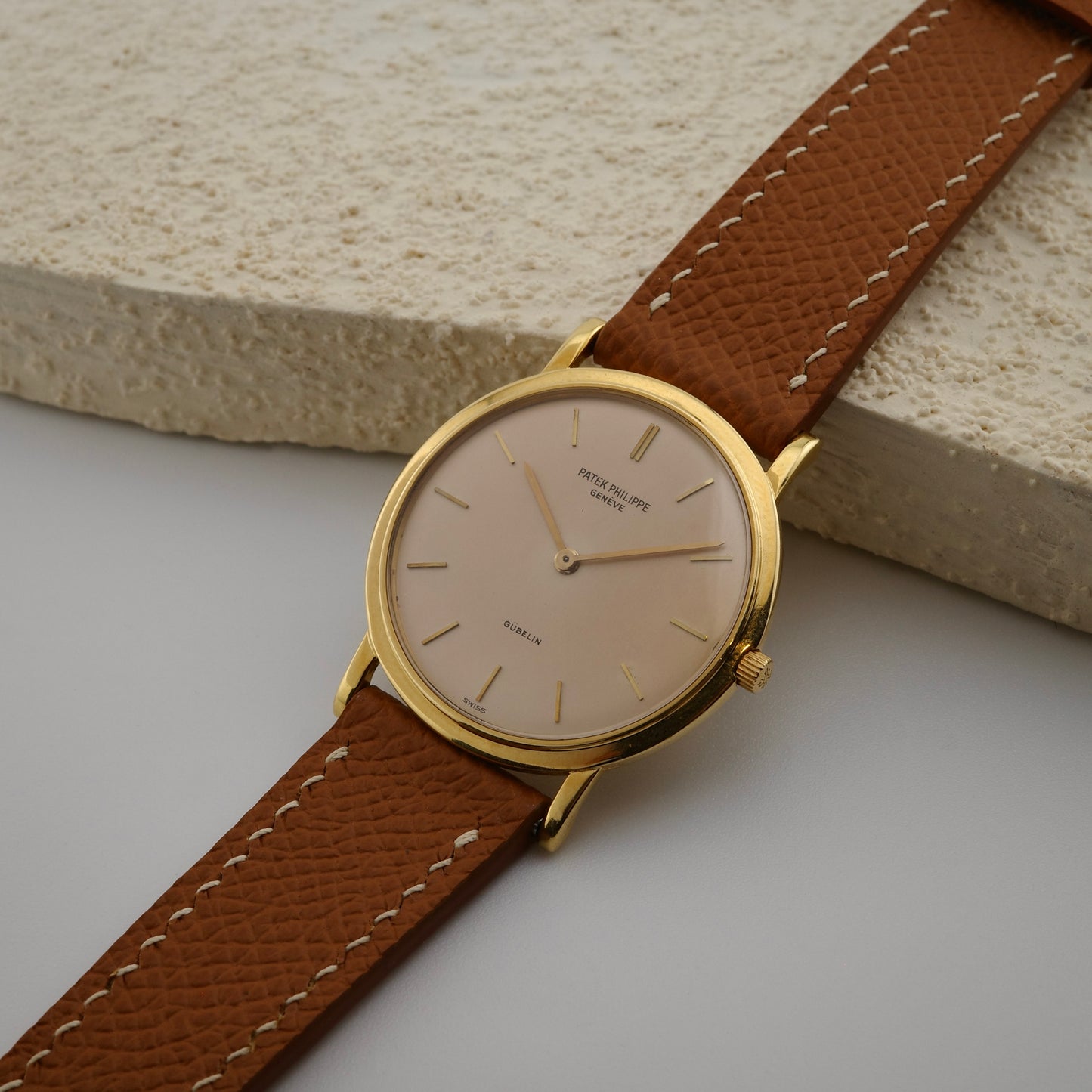 18K Patek Philippe Calatrava Gübelin Signed Watch