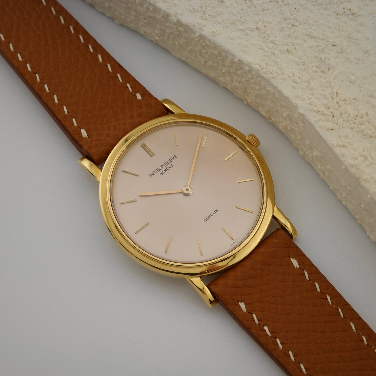 18K Patek Philippe Calatrava Gübelin Signed Watch