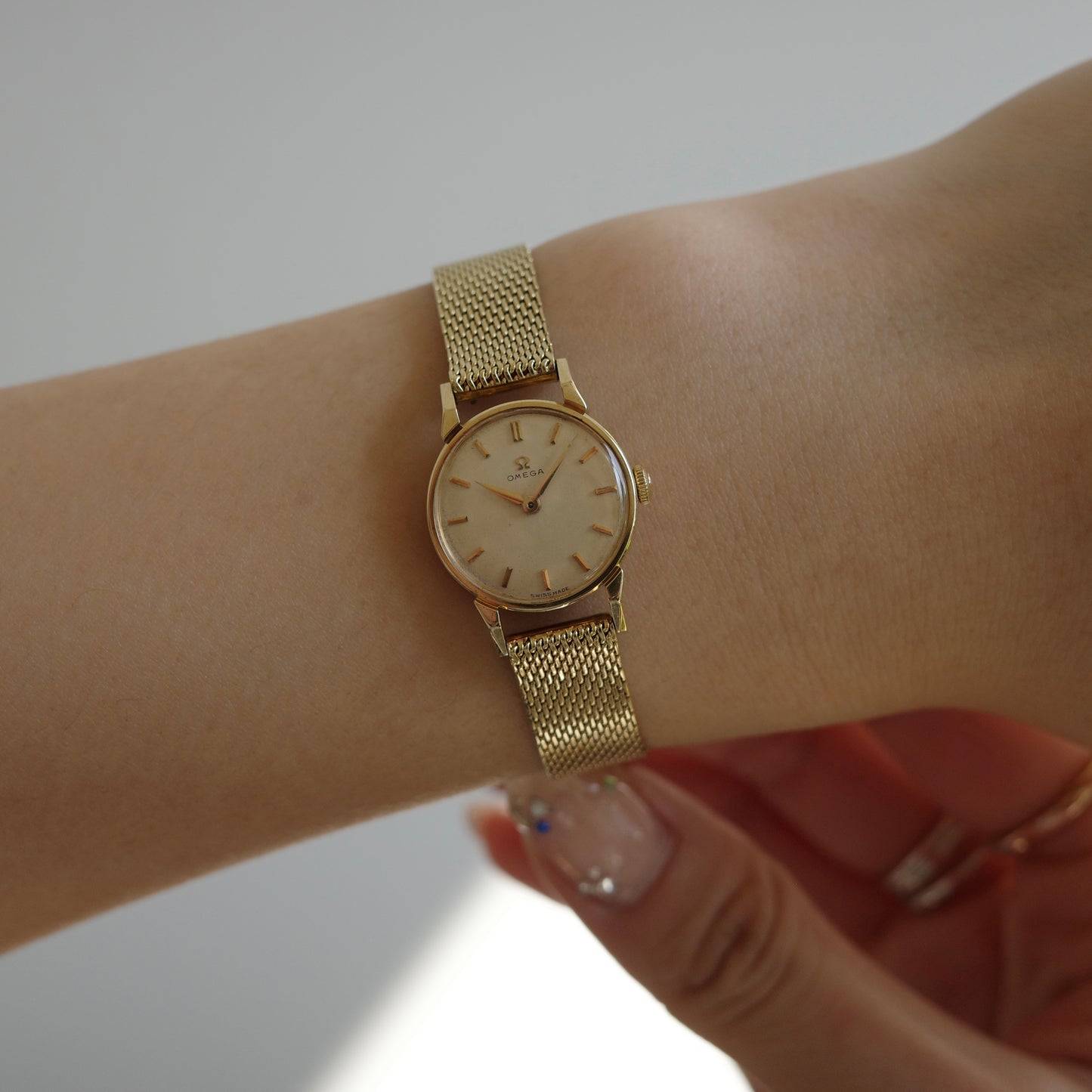 14K Omega Ladies Bracelet Watch