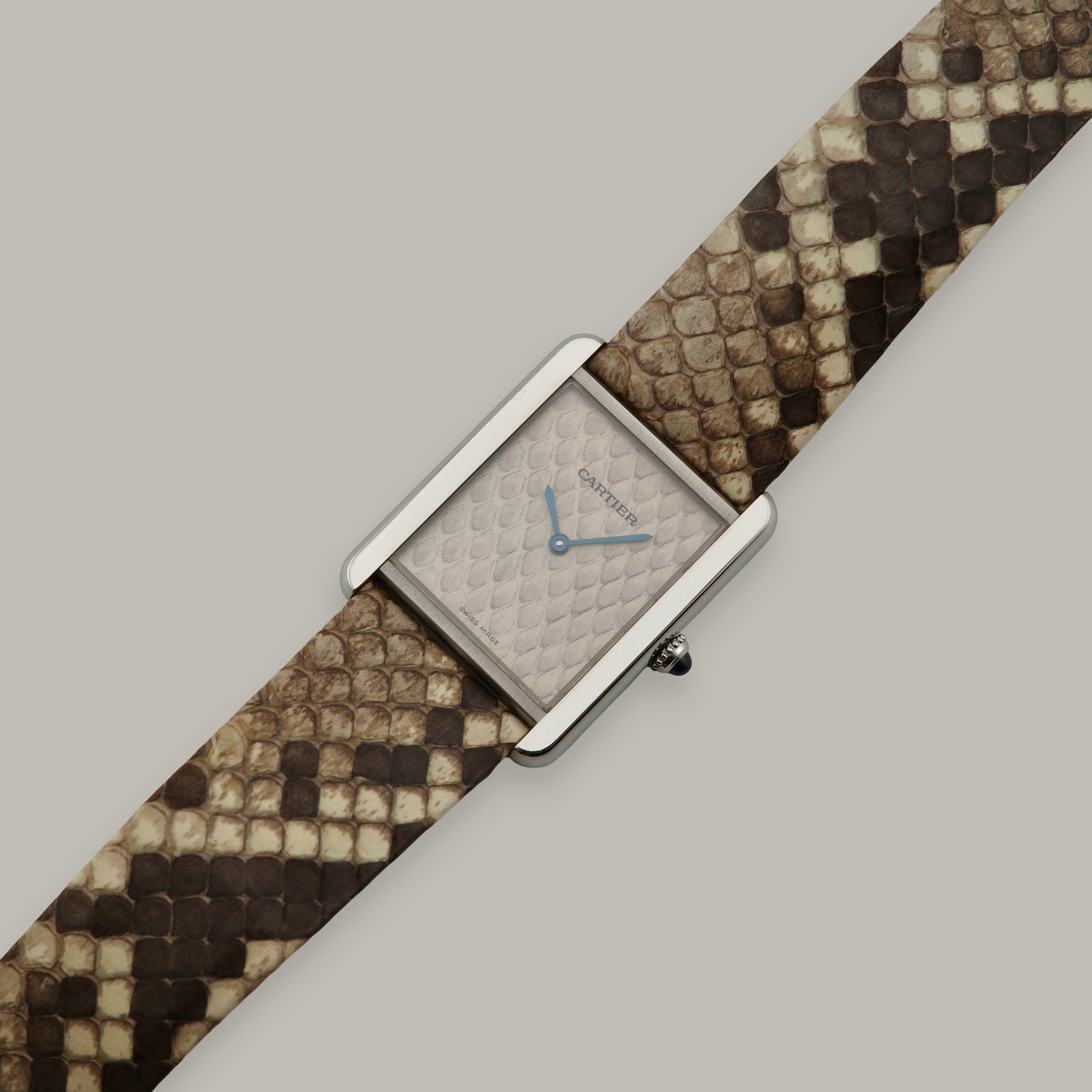Cartier Tank Solo Large Python Snake Watch