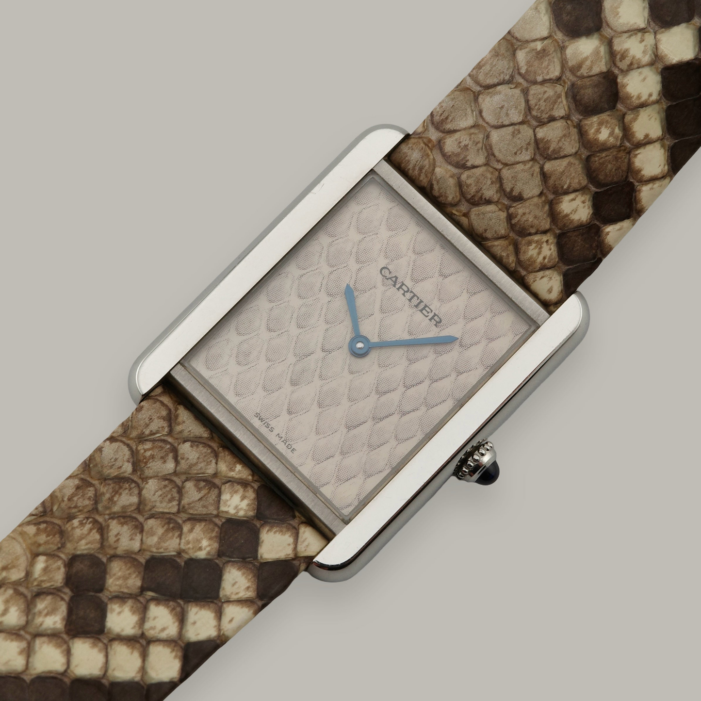 Cartier Tank Solo Large Python Snake Watch