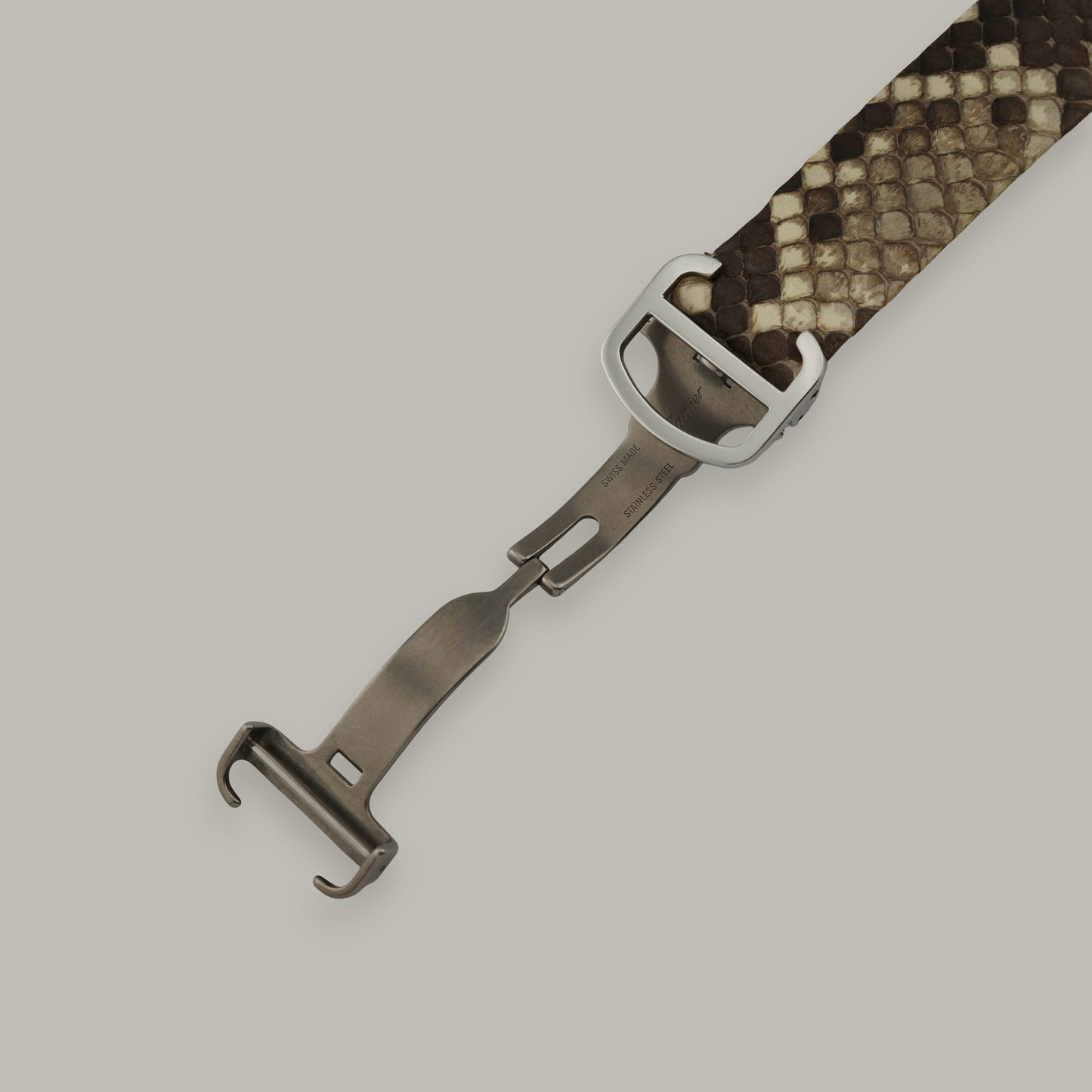 Cartier Tank Solo Large Python Snake Watch