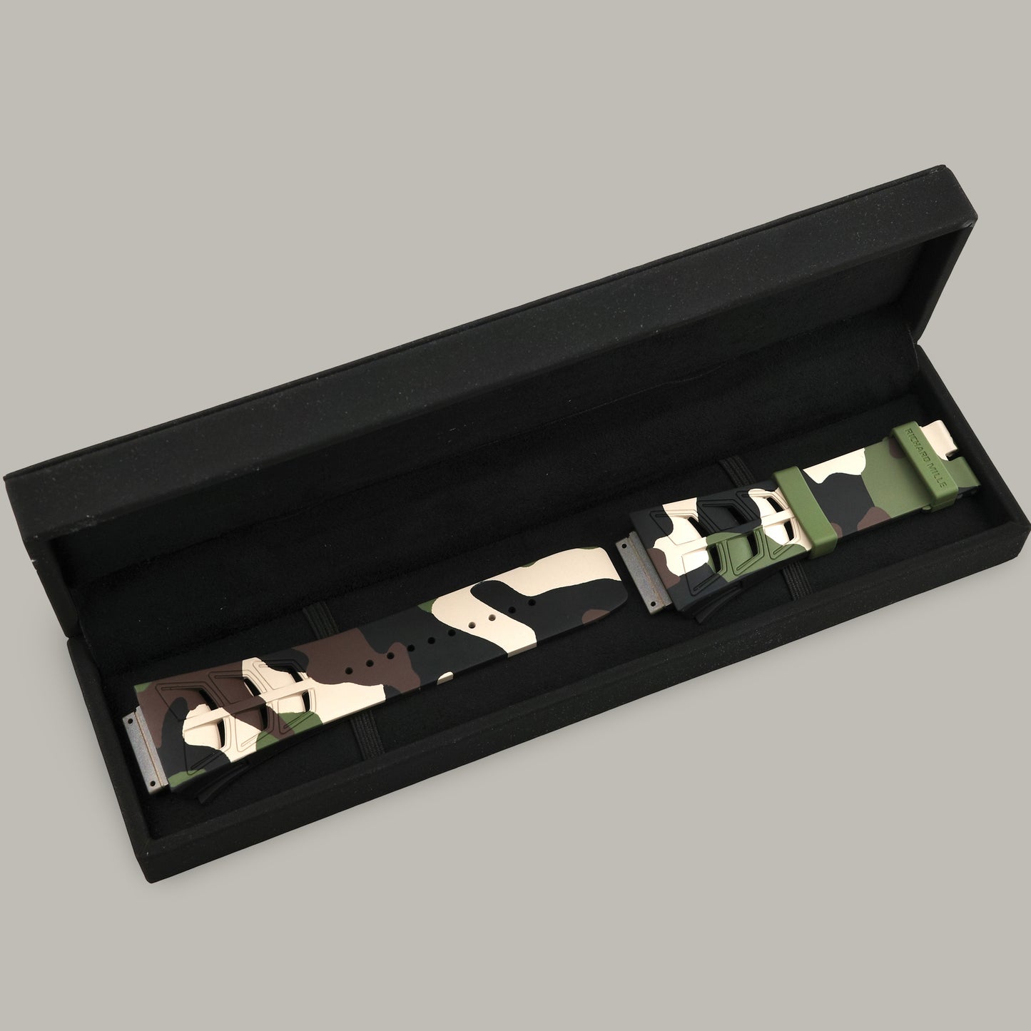 Richard Mille 11-03M 19mm Camouflage Rubber Strap