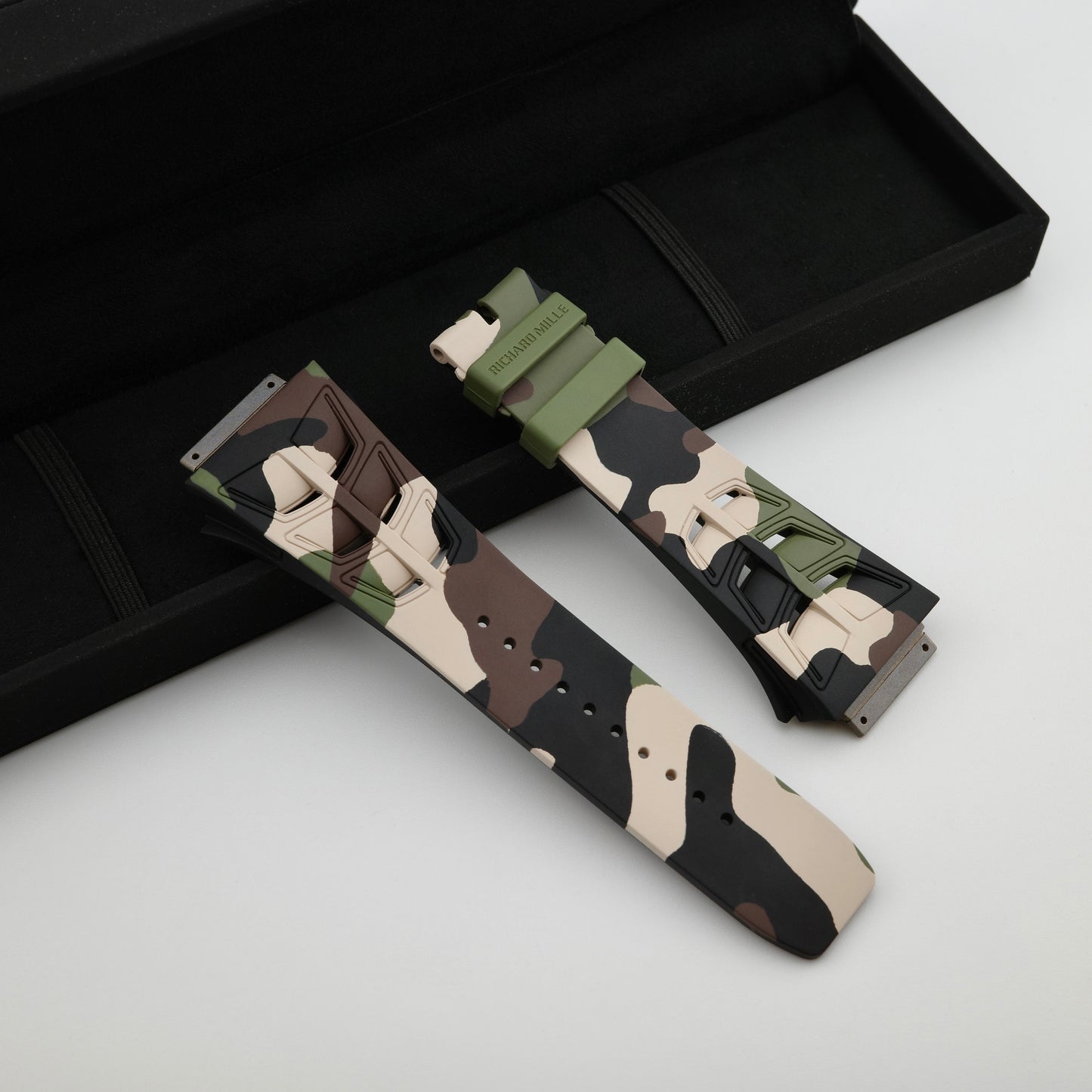 Richard Mille 11-03M 19mm Camouflage Rubber Strap