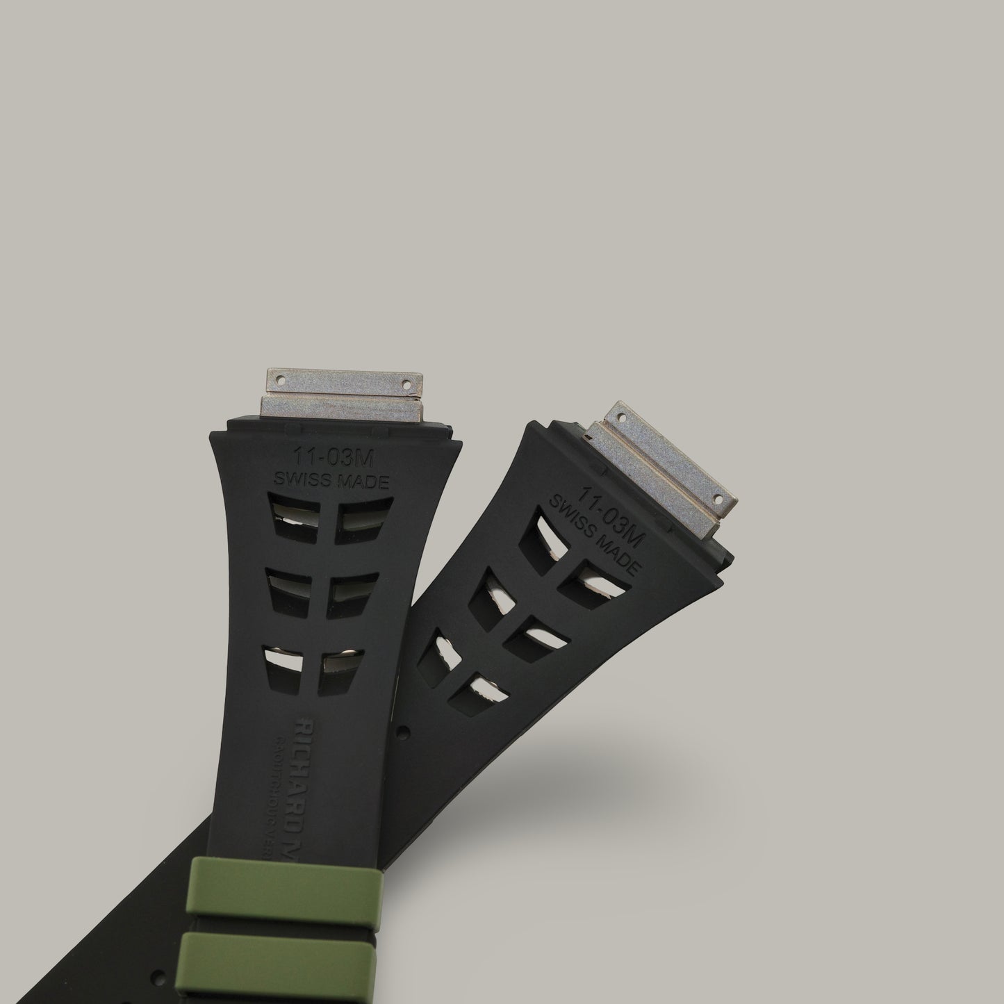 Richard Mille 11-03M 19mm Camouflage Rubber Strap