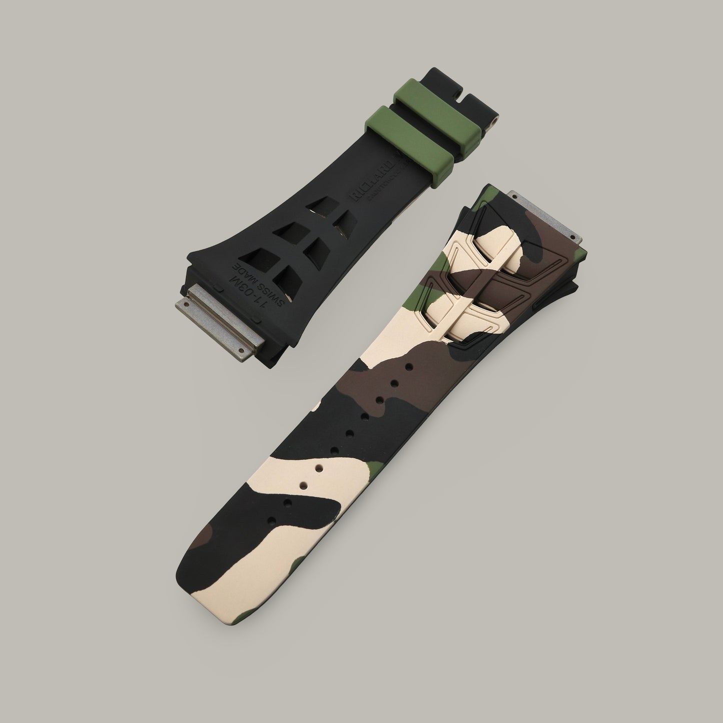 Richard Mille 11-03M 19mm Camouflage Rubber Strap