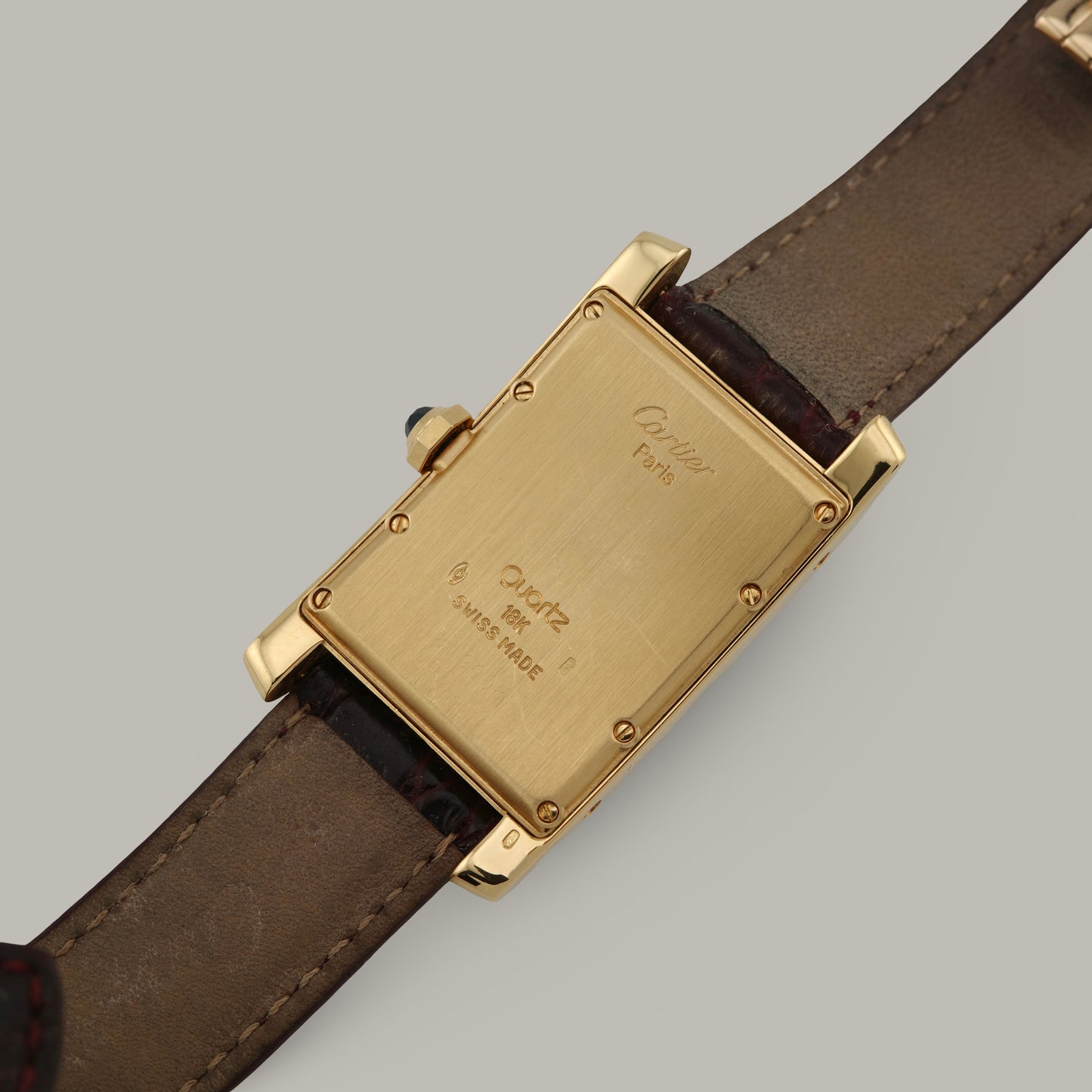 18K Cartier Tank Américaine Moonphase Watch