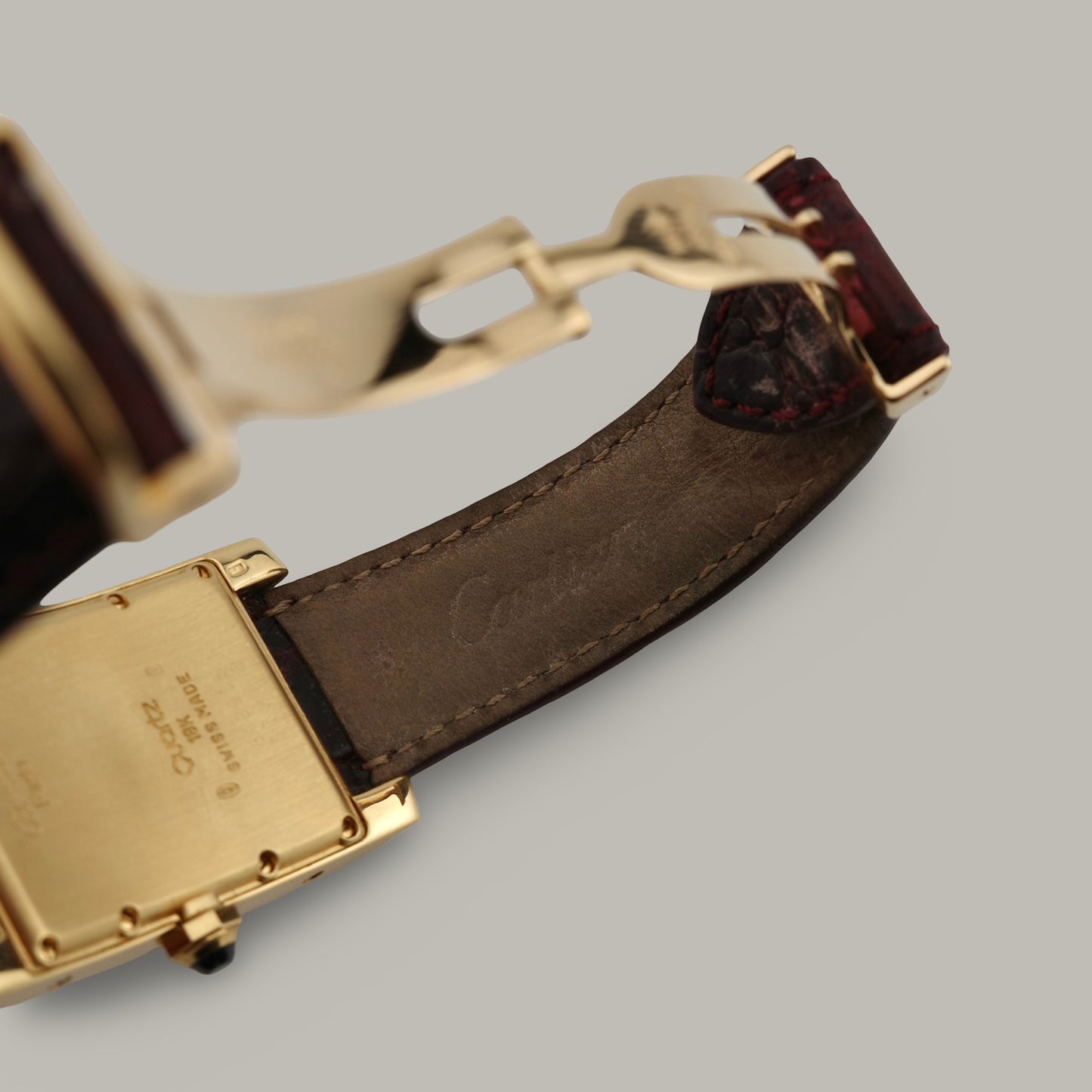 18K Cartier Tank Américaine Moonphase Watch