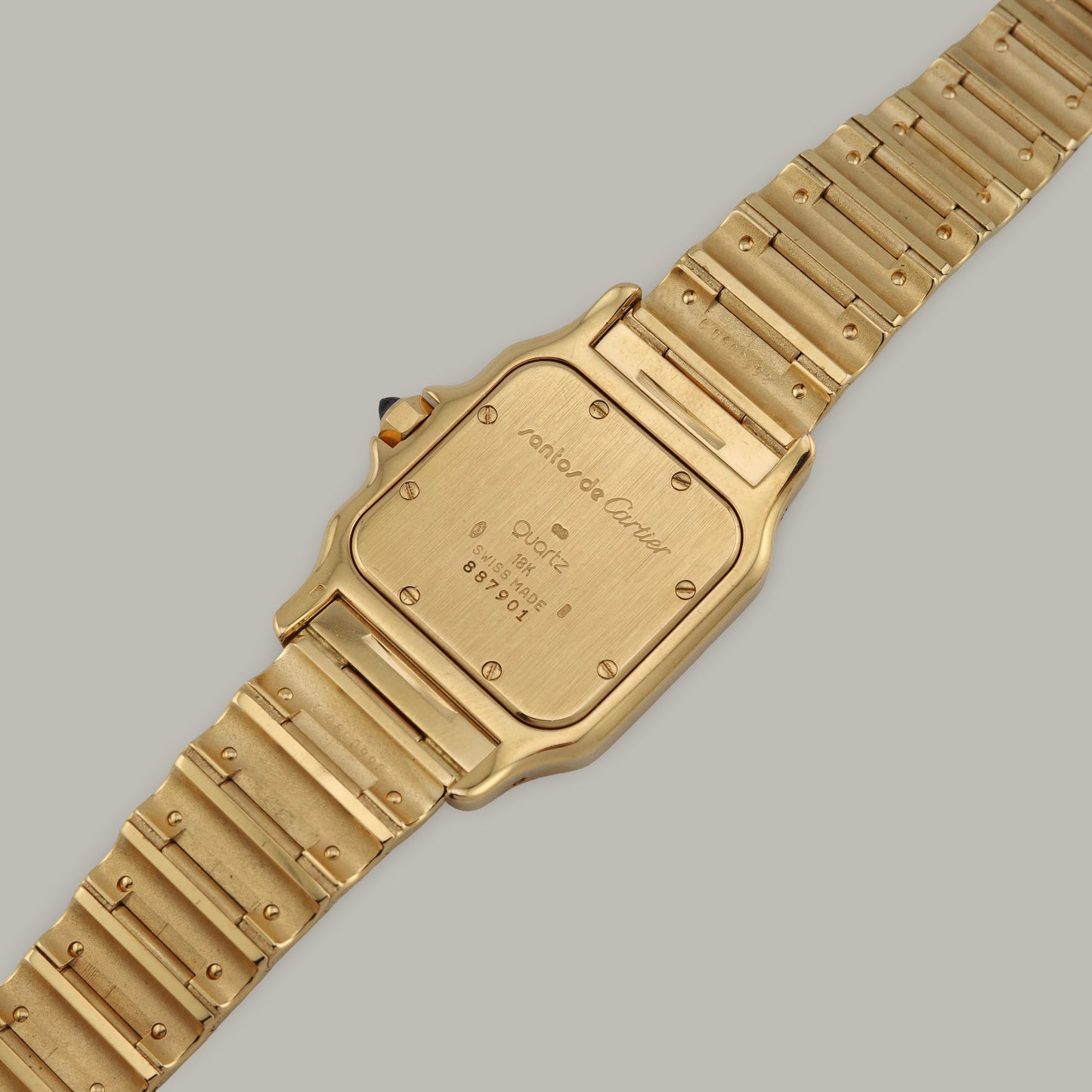 18K Cartier Santos Galbée Large Model Watch