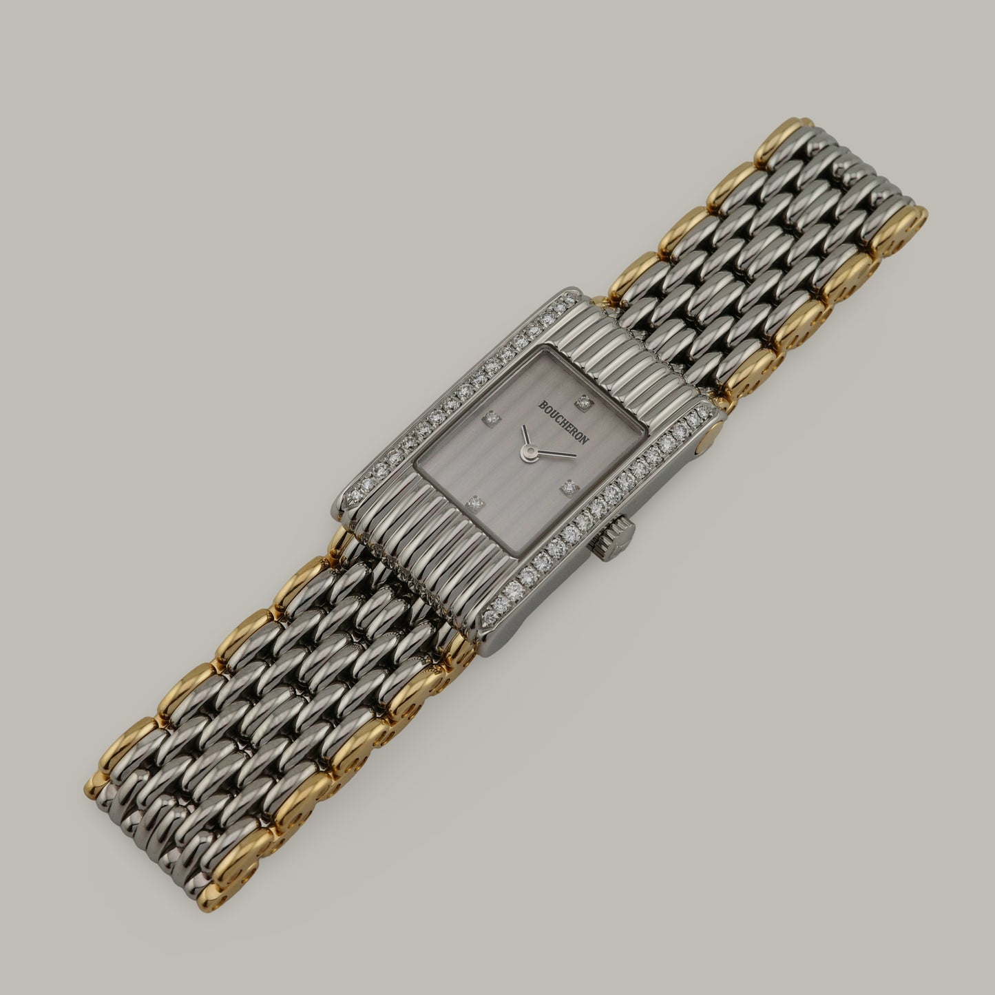 Boucheron Reflet Small Diamond Two-Tone Watch