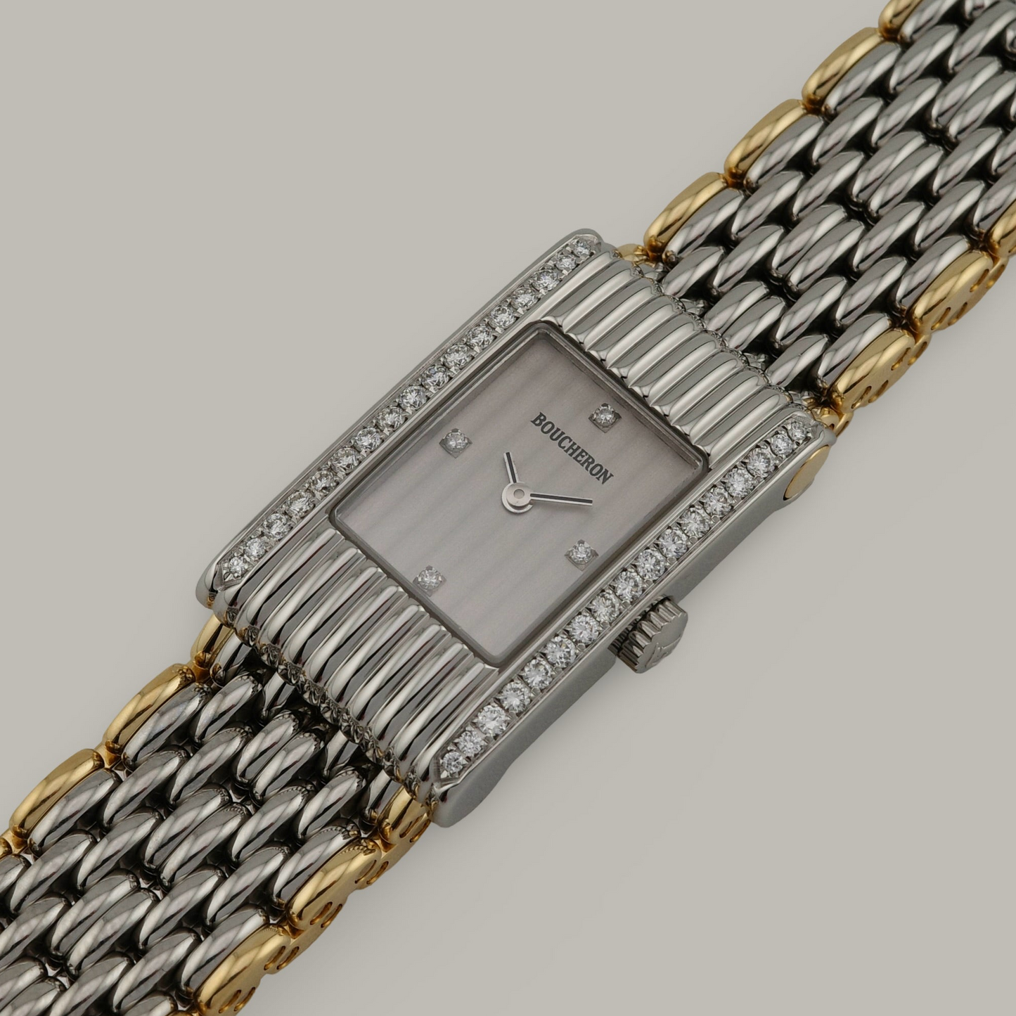 Boucheron Reflet Small Diamond Two-Tone Watch