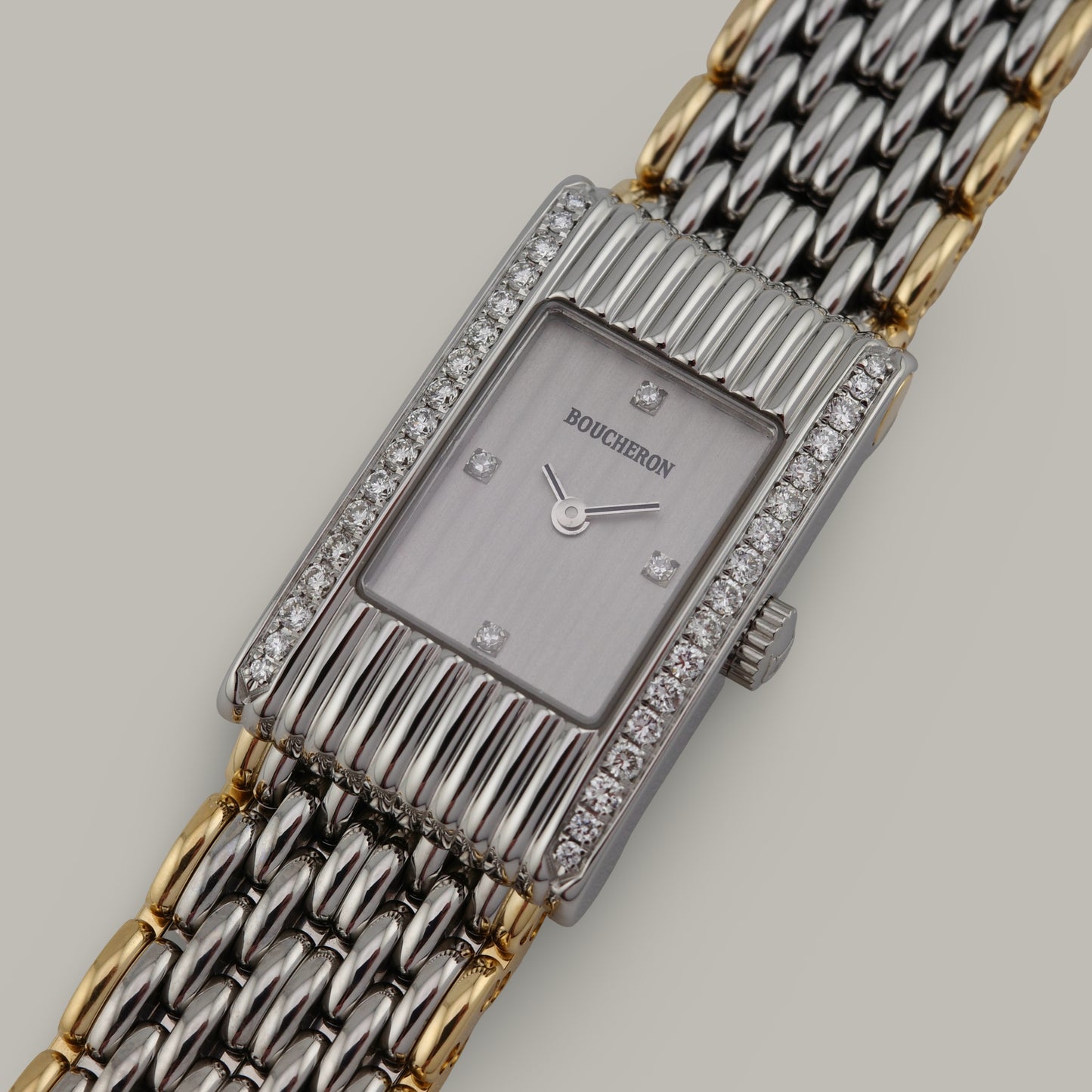 Boucheron Reflet Small Diamond Two-Tone Watch