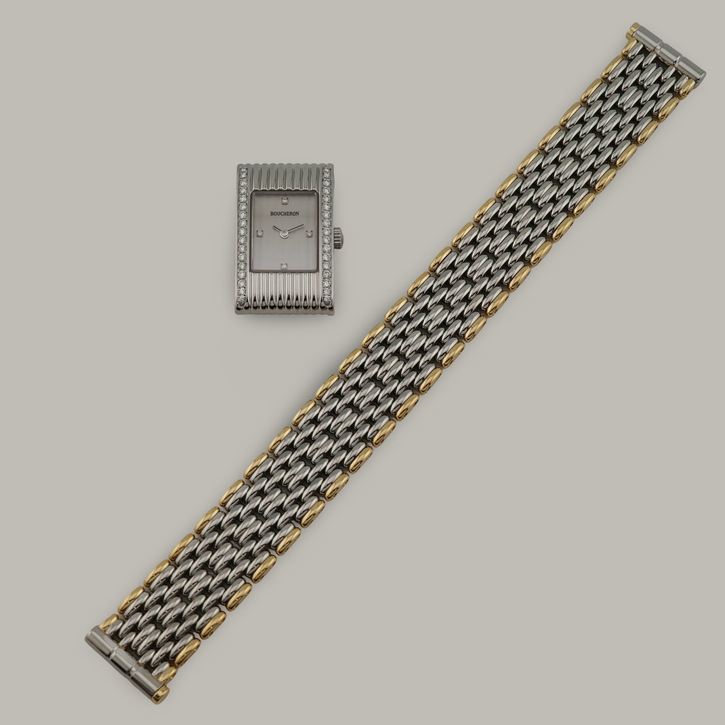 Boucheron Reflet Small Diamond Two-Tone Watch
