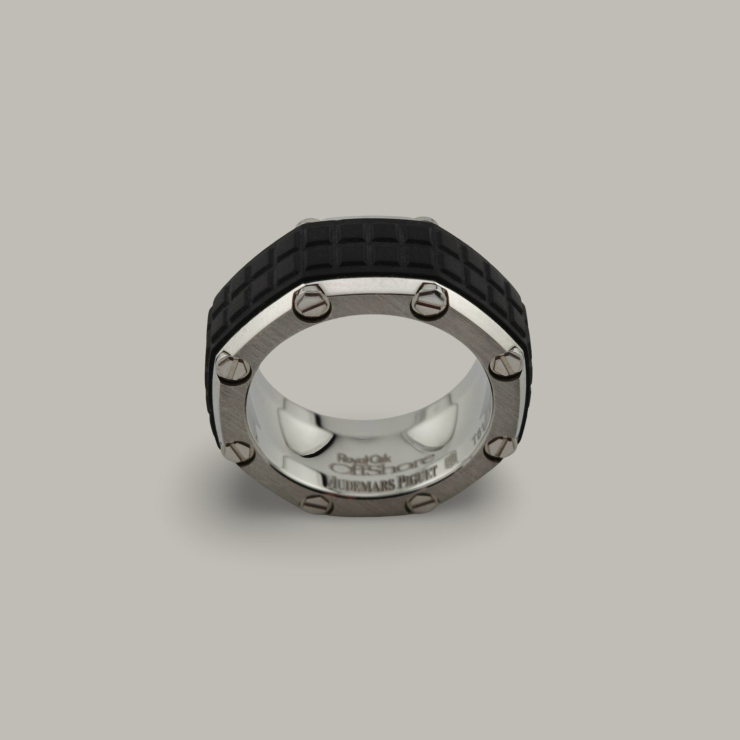 Titanium & Rubber Audemars Piguet Royal Oak Offshore Ring
