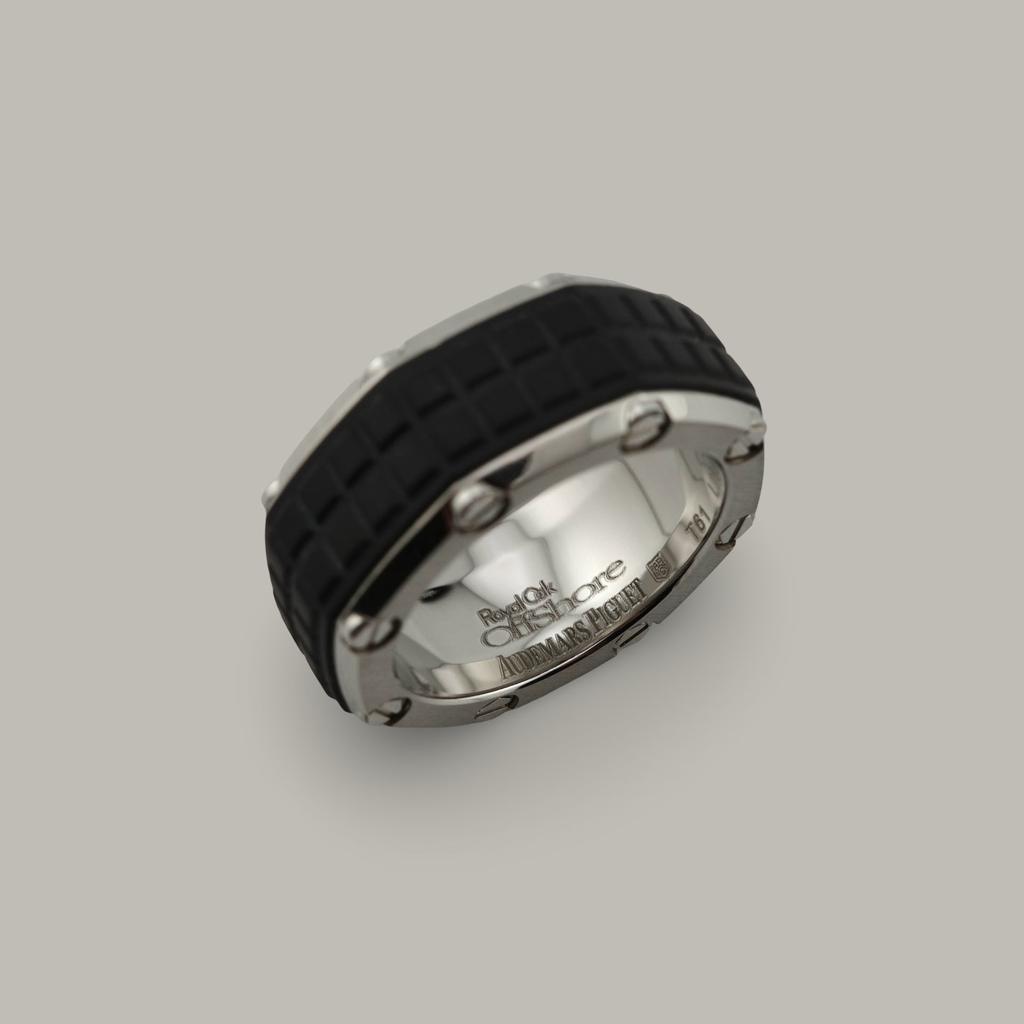 Titanium & Rubber Audemars Piguet Royal Oak Offshore Ring