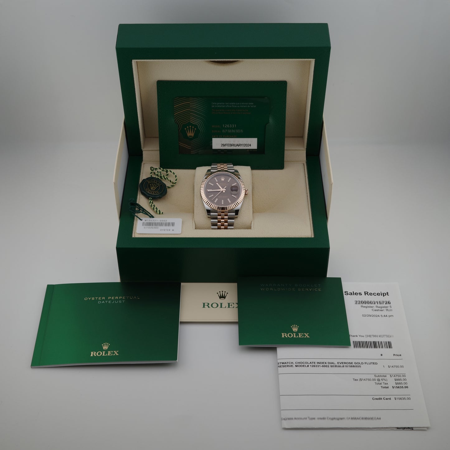 Rolex Datejust 41 Chocolate Dial Watch