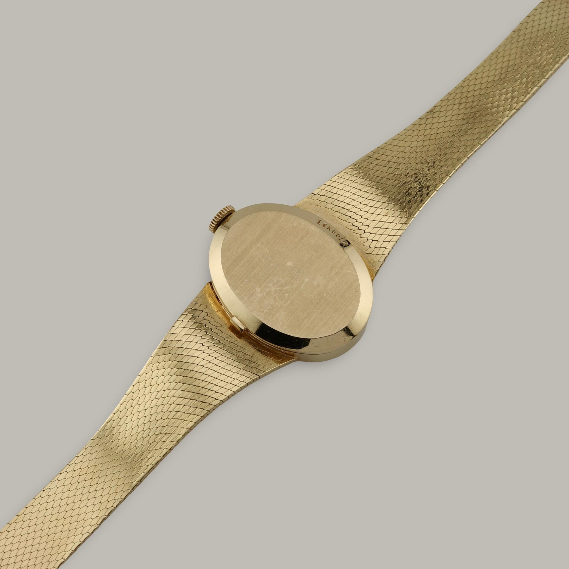 14K Omega Opal Mosaic Dial Ladies Bracelet Watch