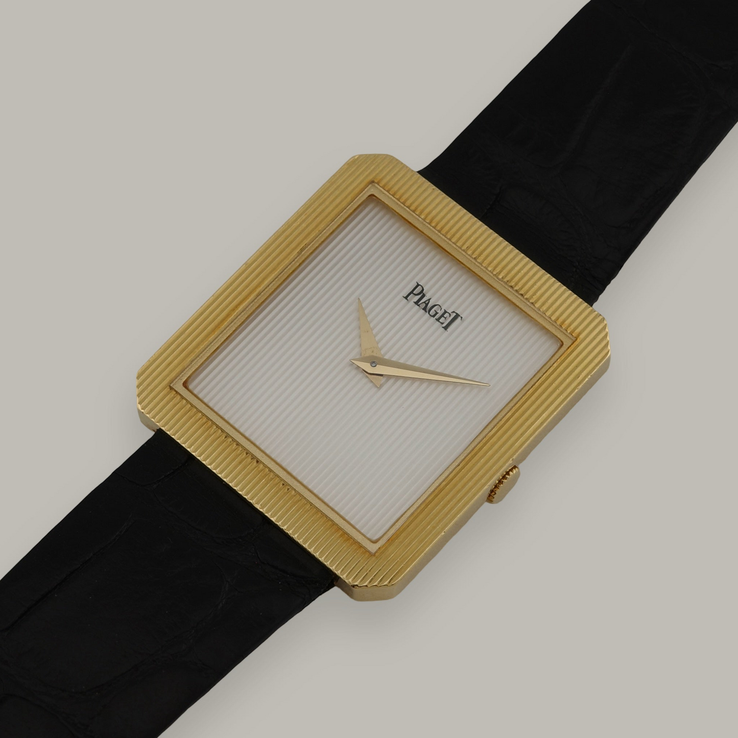 18K Piaget Protocole Mother of Pearl Tapestry Dial Watch