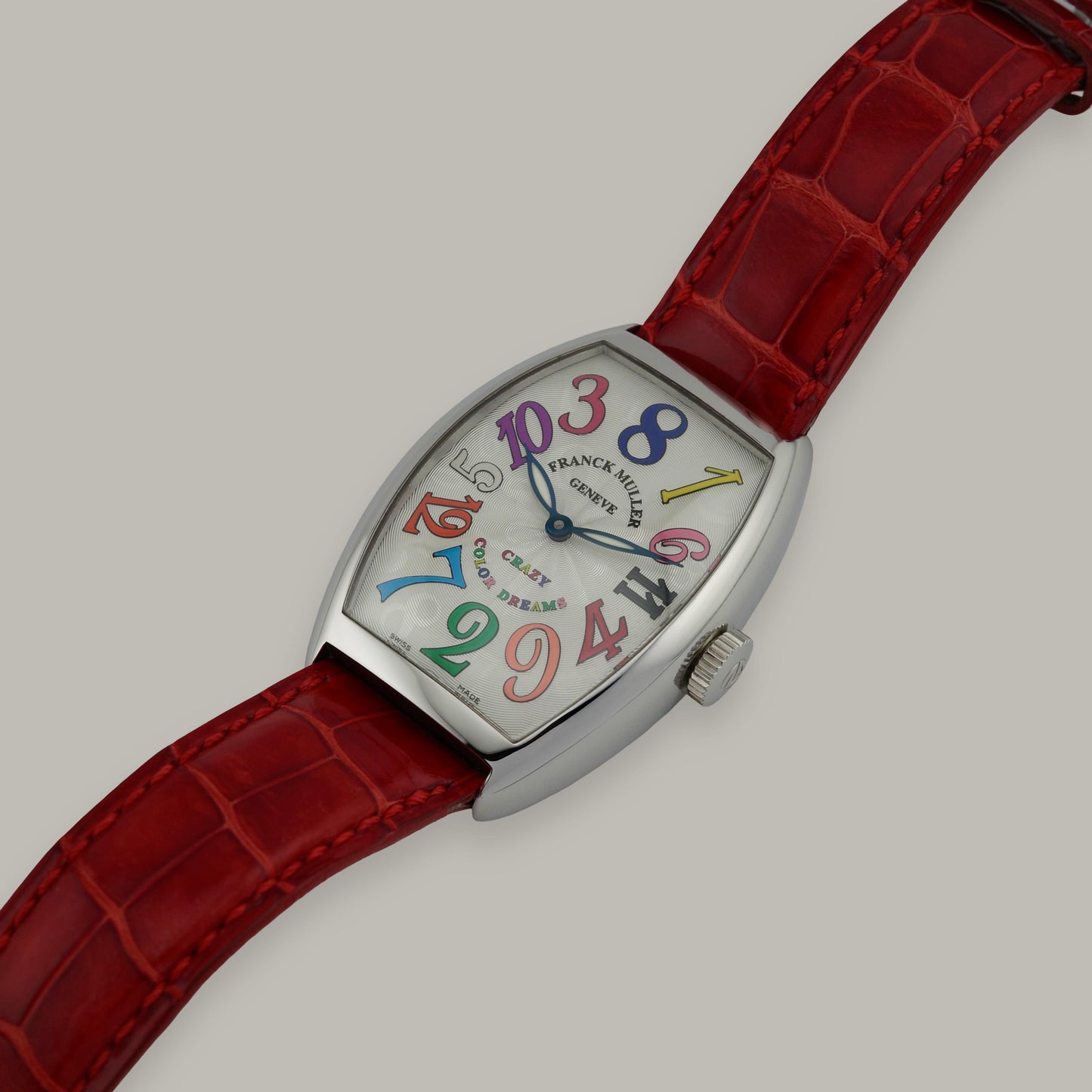 Stainless Steel Franck Muller Cintrée Curvex Crazy Hours Color Dreams 5850 Watch
