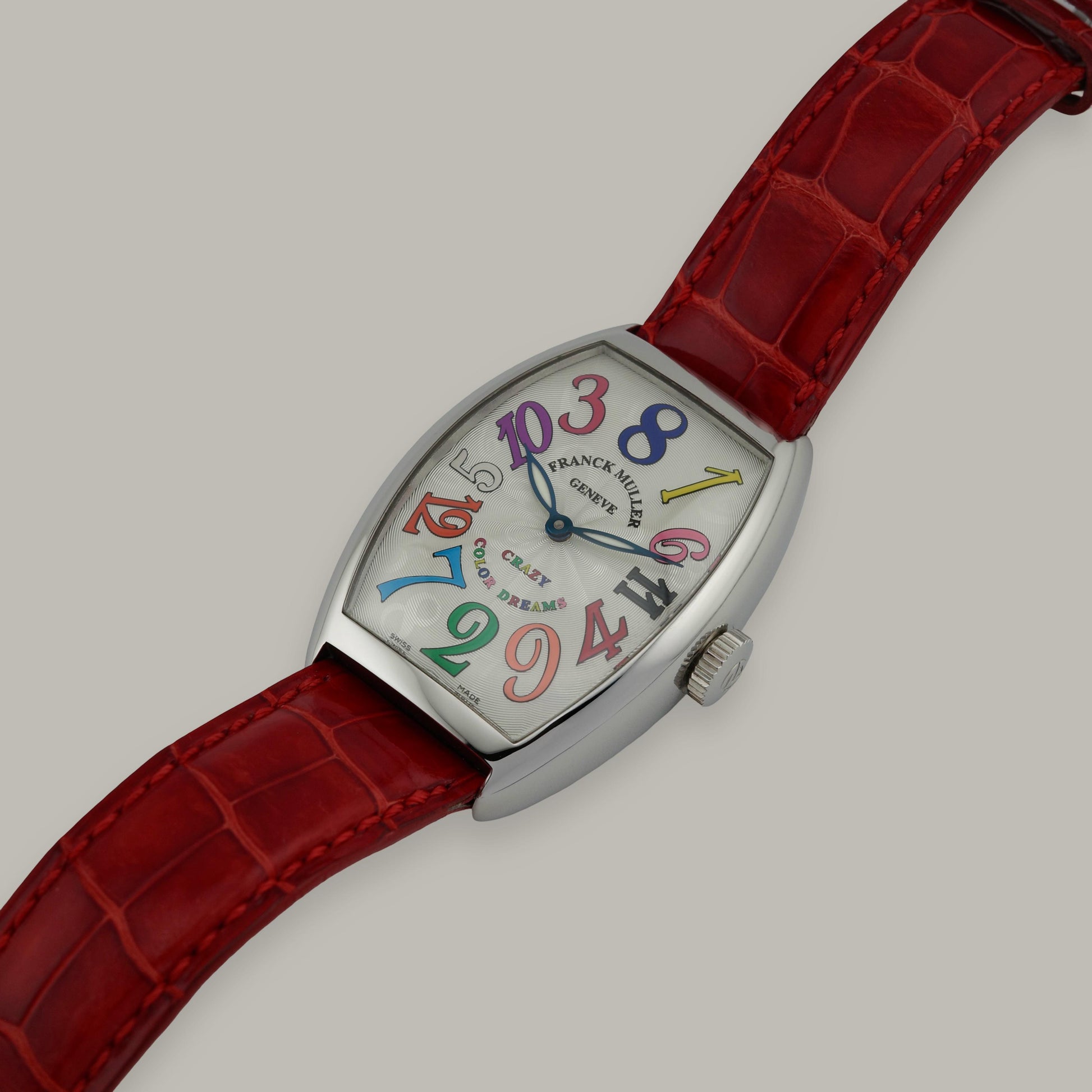 Stainless Steel Franck Muller Cintrée Curvex Crazy Hours Color Dreams 5850 Watch