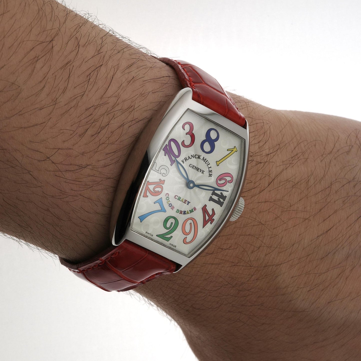 Stainless Steel Franck Muller Cintrée Curvex Crazy Hours Color Dreams 5850 Watch