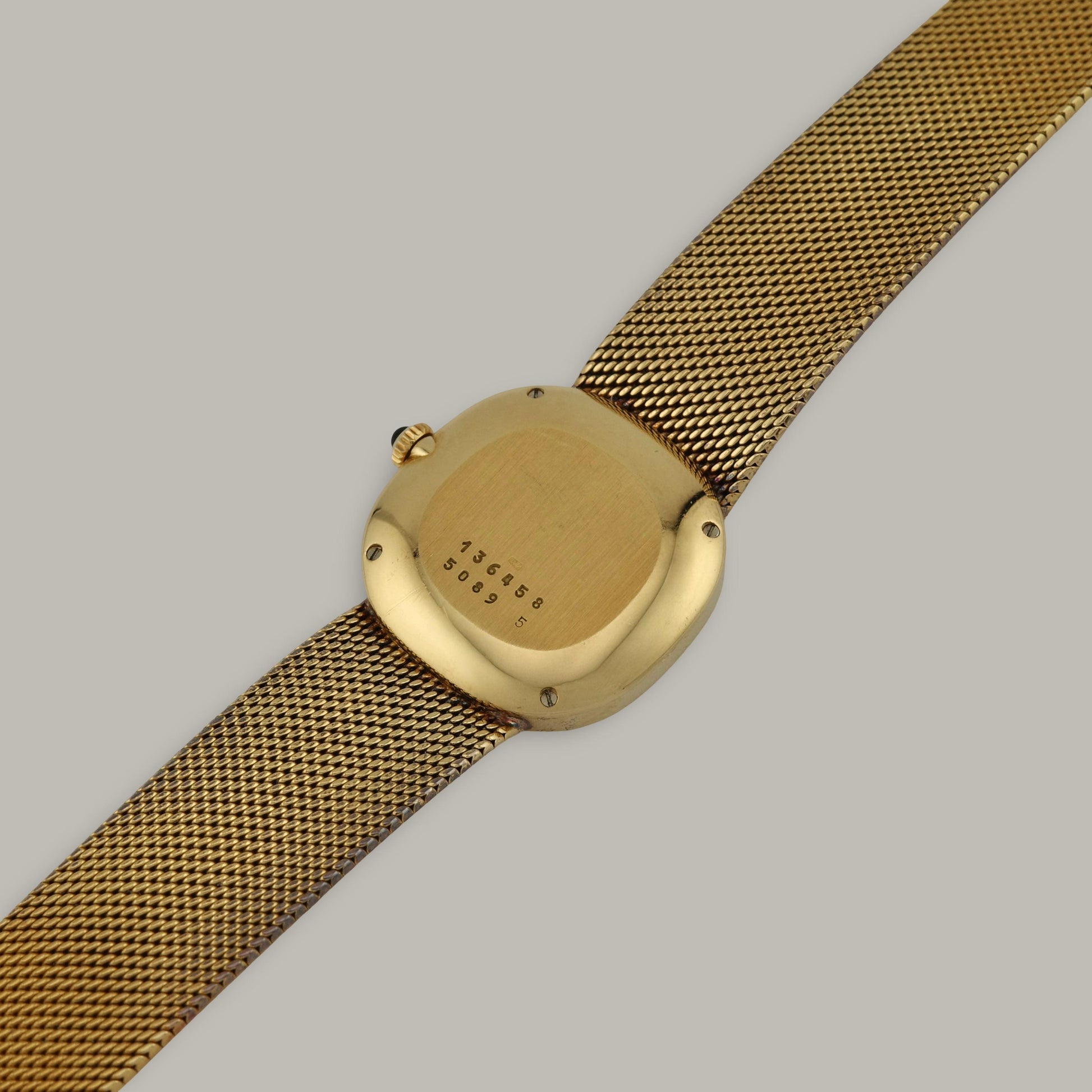 18K Chopard Happy Diamonds 5089-5 Onyx Dial Watch