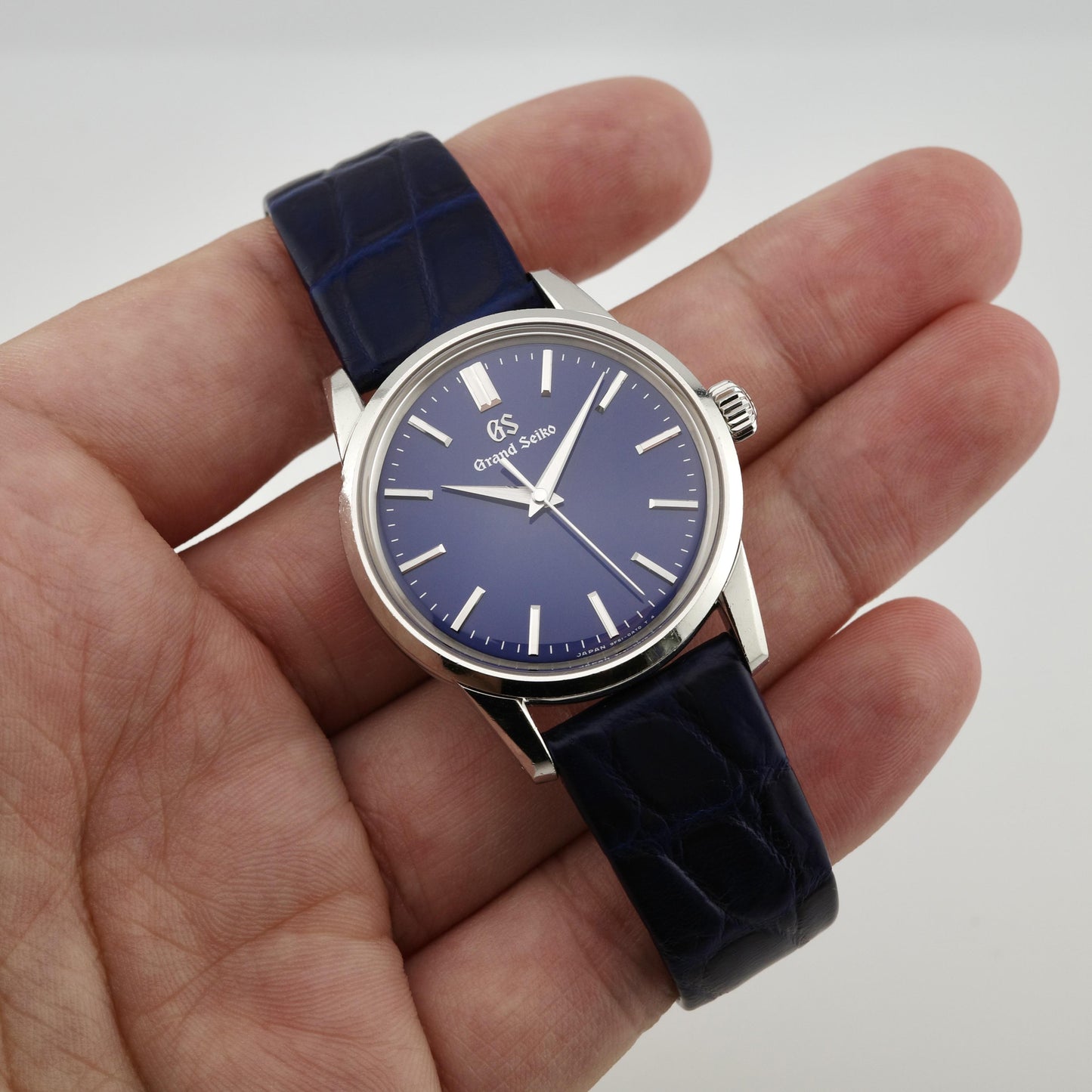 Stainless Steel Grand Seiko Elegance SBGX349 Gekka Blue Dial Full Set Watch