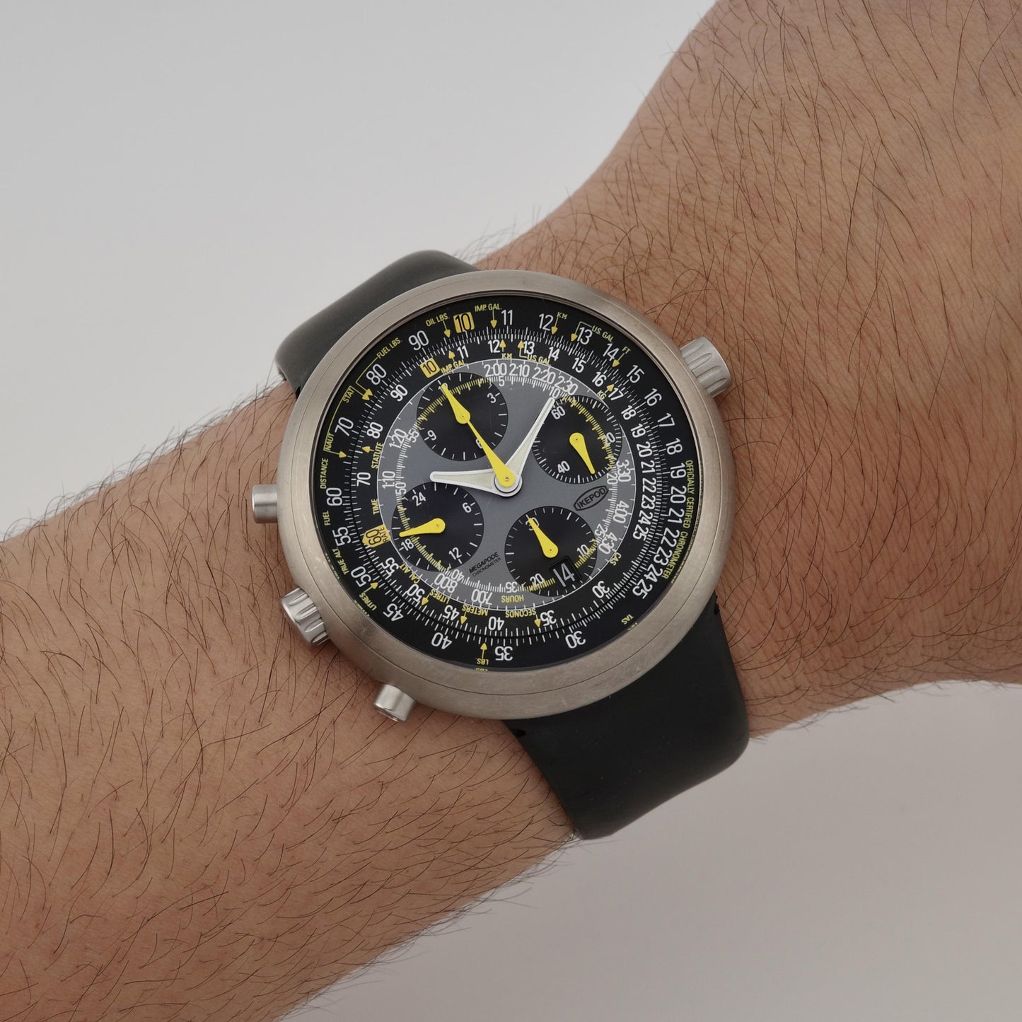 Titanium Ikepod Megapode MG01 Chronograph Watch