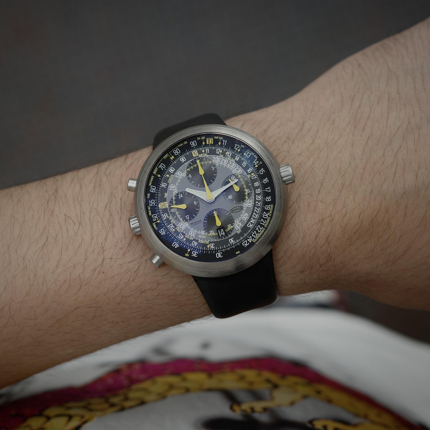 Titanium Ikepod Megapode MG01 Chronograph Watch
