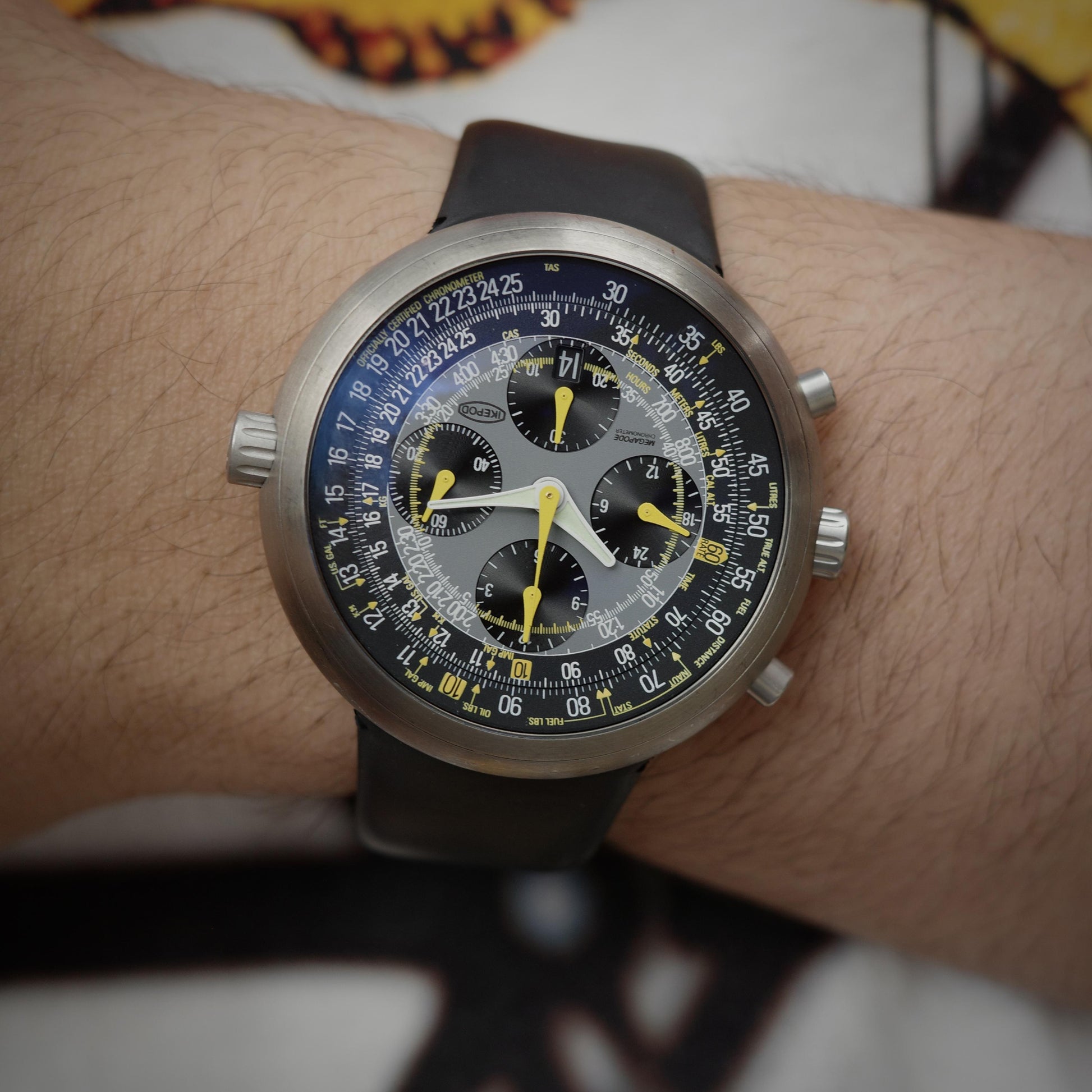 Titanium Ikepod Megapode MG01 Chronograph Watch