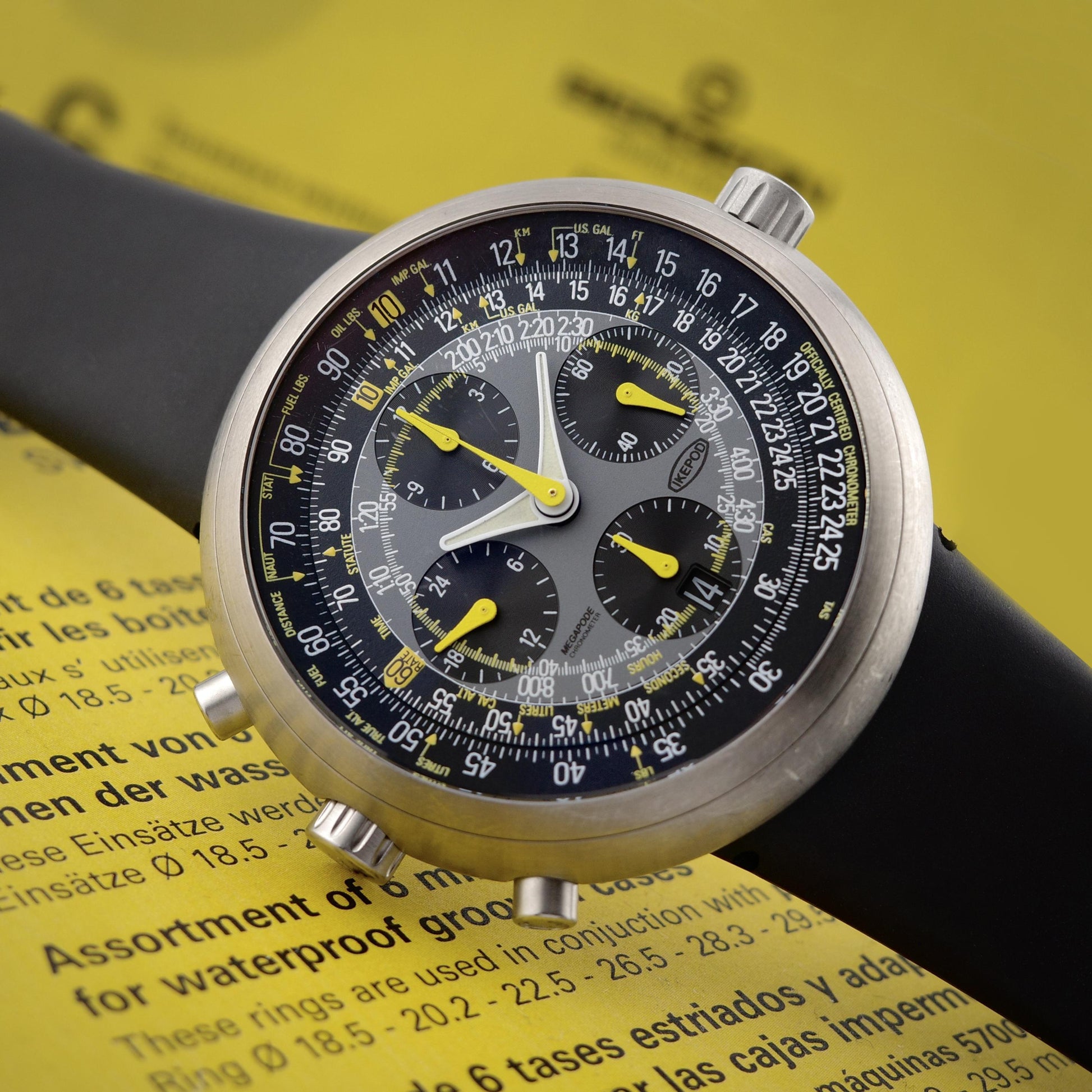 Titanium Ikepod Megapode MG01 Chronograph Watch
