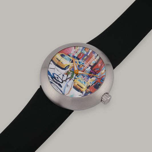 Stainless Steel Ikepod Duopod DTC3-SI-LB Tom Christopher Art Series Watch