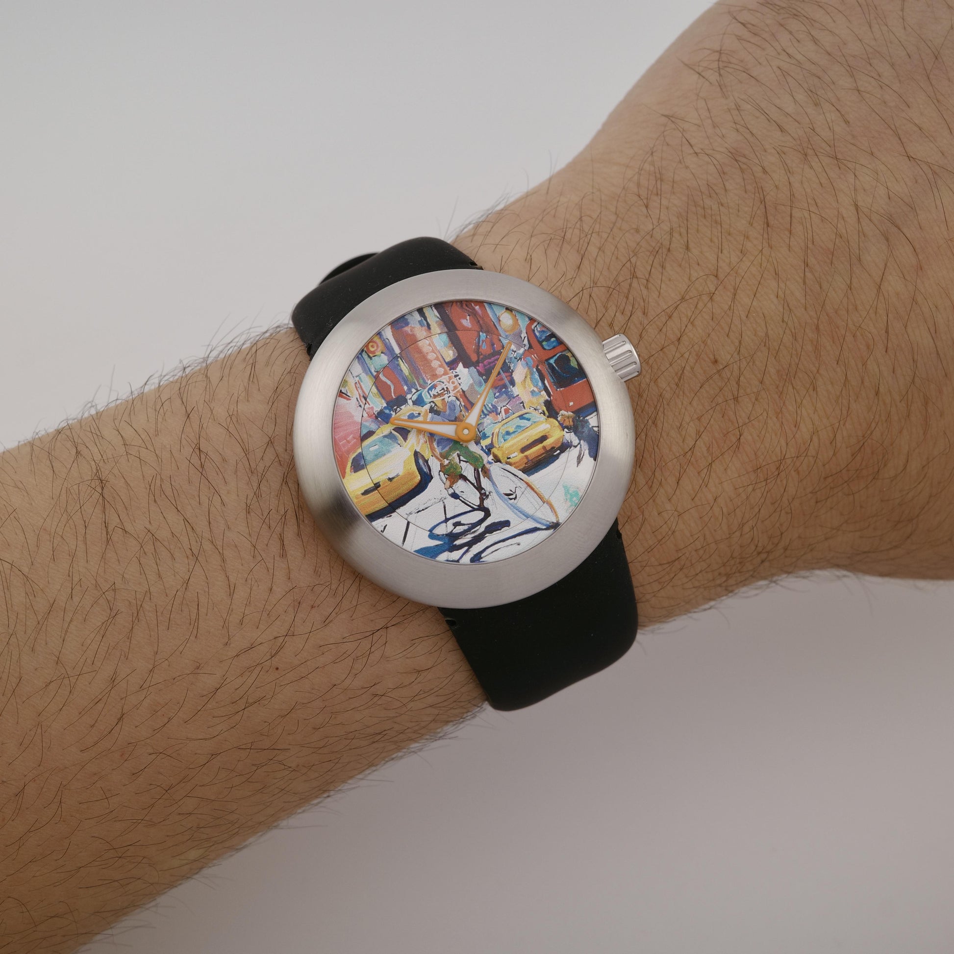 Stainless Steel Ikepod Duopod DTC3-SI-LB Tom Christopher Art Series Watch