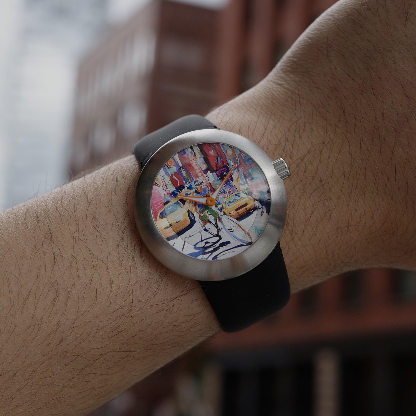 Stainless Steel Ikepod Duopod DTC3-SI-LB Tom Christopher Art Series Watch