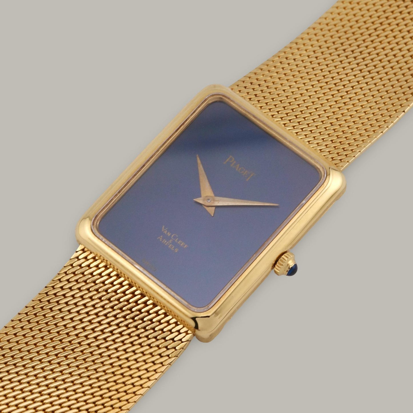 18K Piaget 9297K11 Retailed by Van Cleef & Arpels Blue Dial Watch