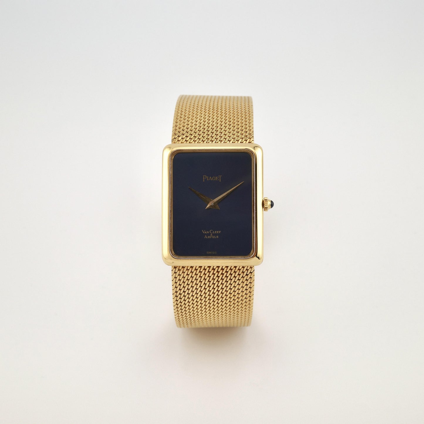 18K Piaget 9297K11 Retailed by Van Cleef & Arpels Blue Dial Watch