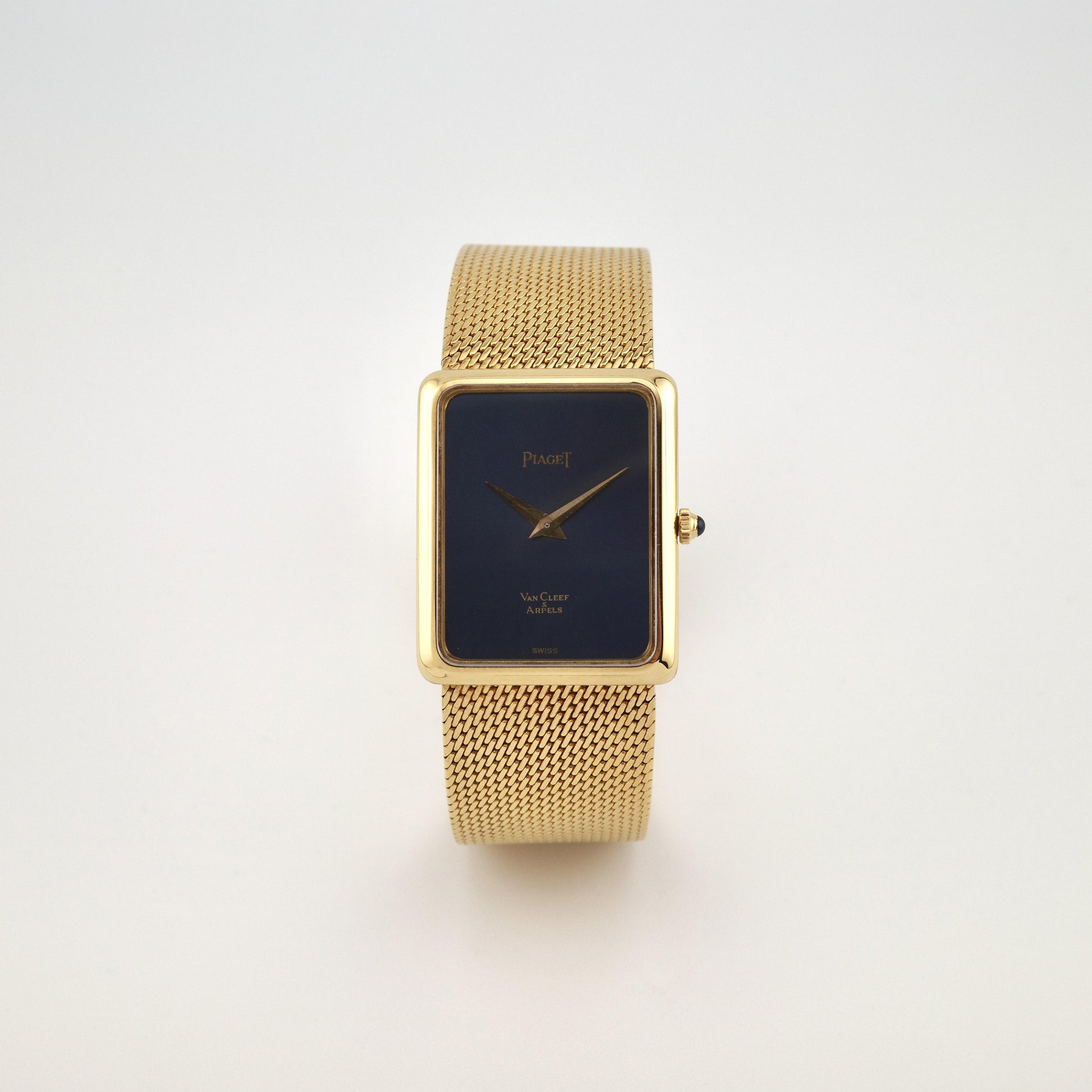 18K Piaget 9297K11 Retailed by Van Cleef & Arpels Blue Dial Watch