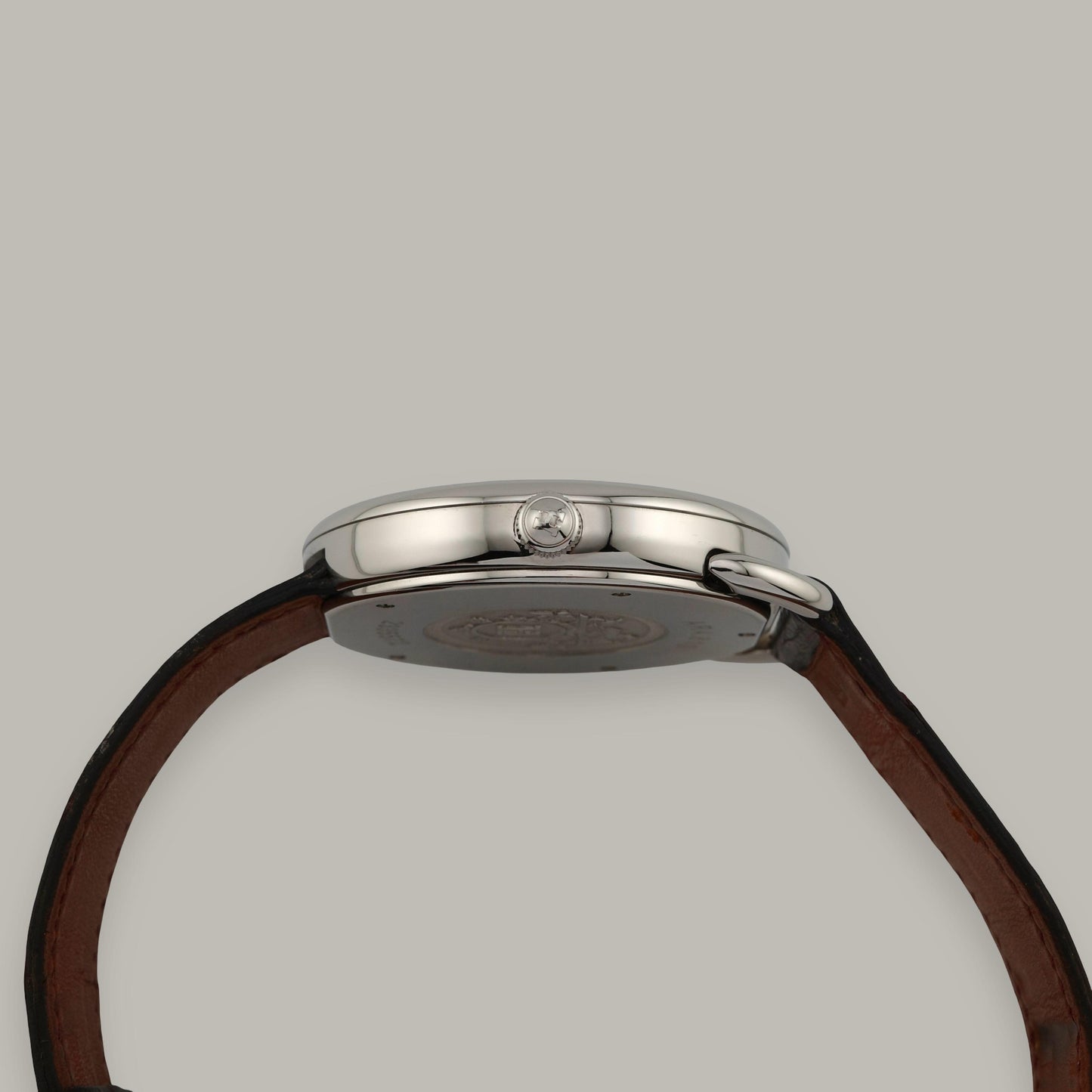 Stainless Steel Hermès Arceau AR4.810 Brown Dial Watch