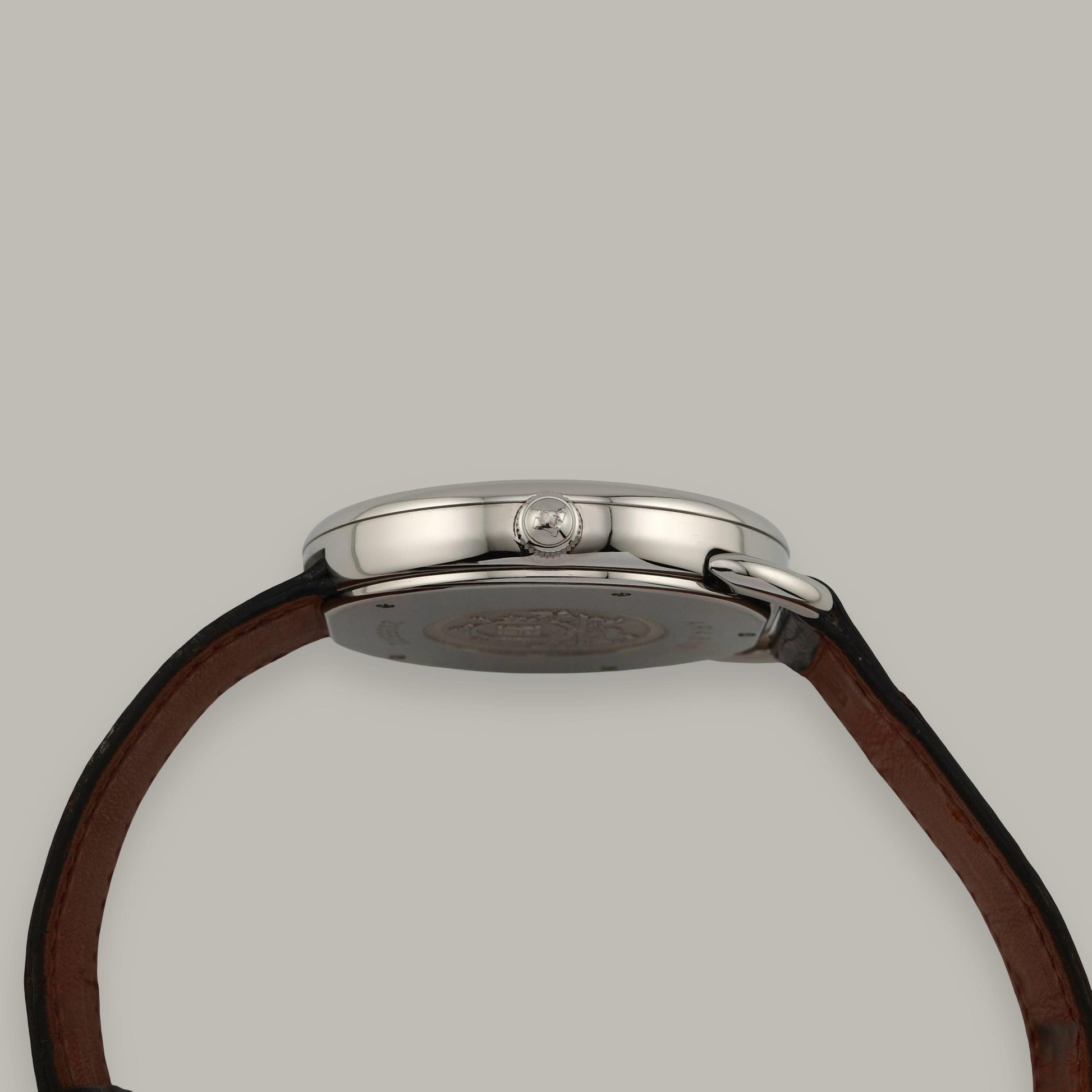 Stainless Steel Hermès Arceau AR4.810 Brown Dial Watch