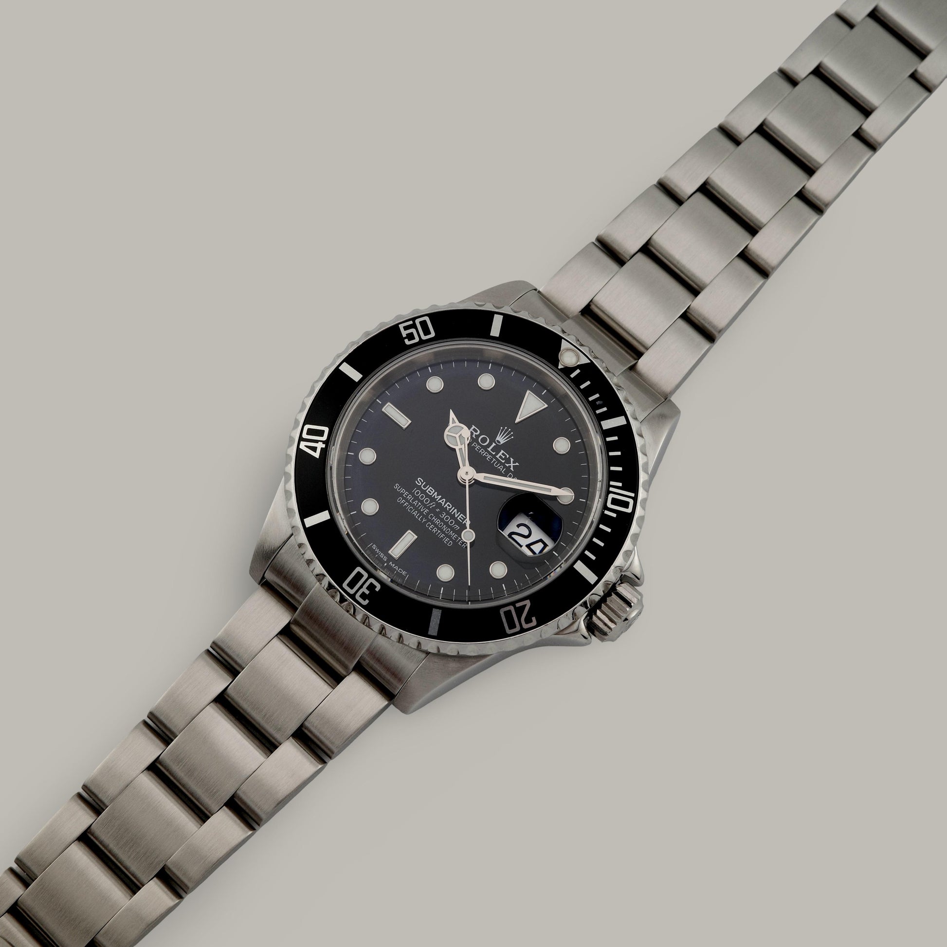 2006 Stainless Steel Rolex Submariner Date 16610T Watch