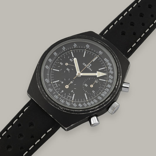 1970s Protoype PVD Stainless Steel Zenith Shadow Watch