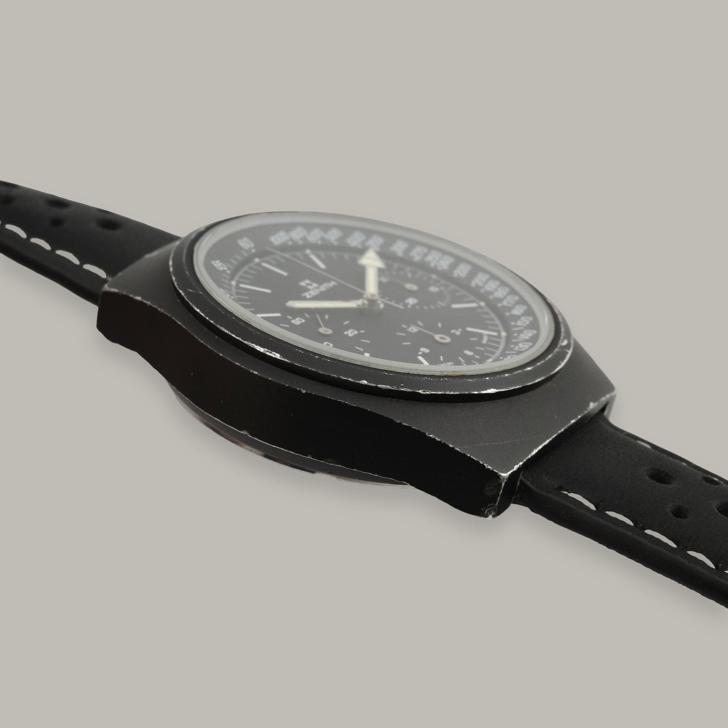 1970s Protoype PVD Stainless Steel Zenith Shadow Watch
