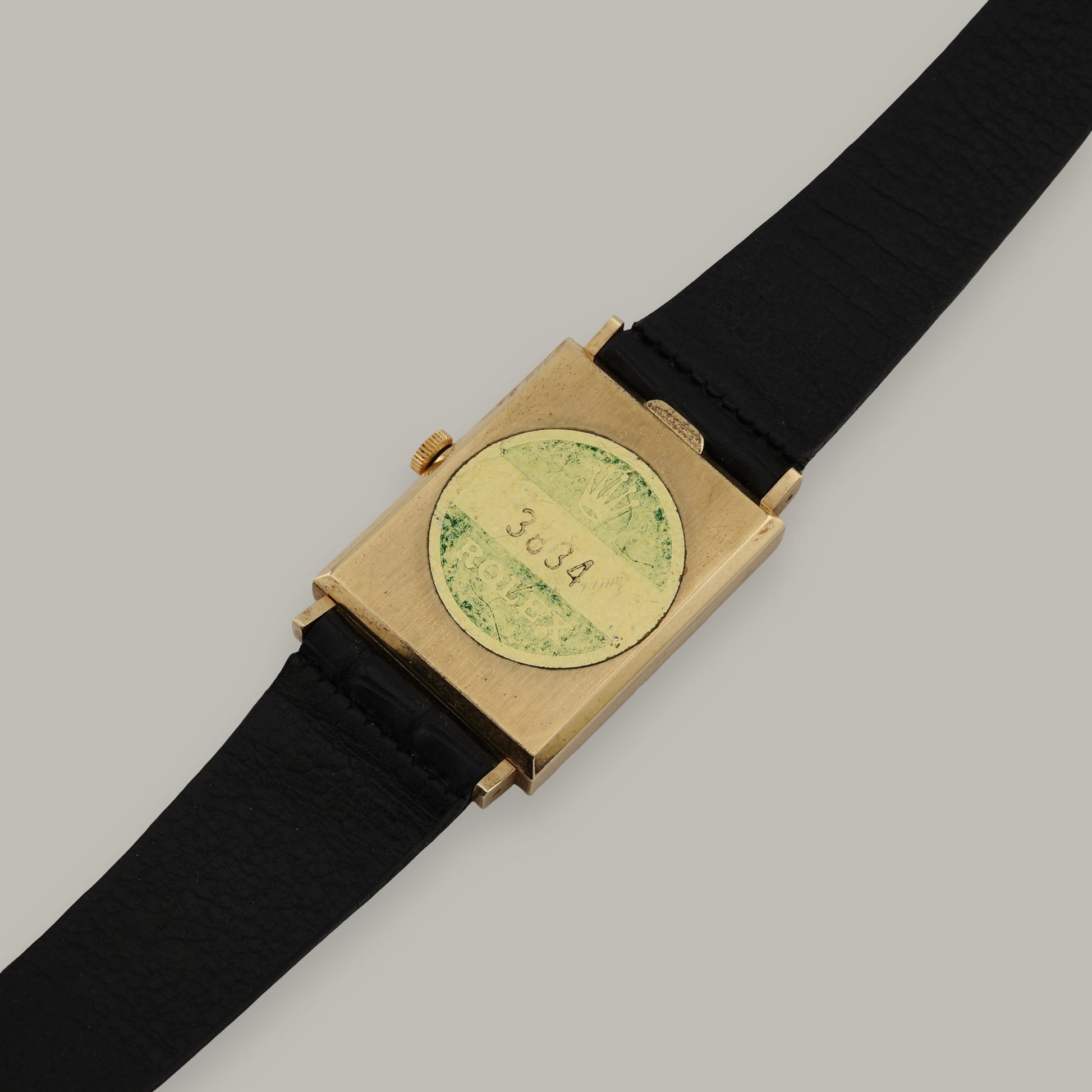 1972 14K Rolex Cellini 3834 Tank Watch