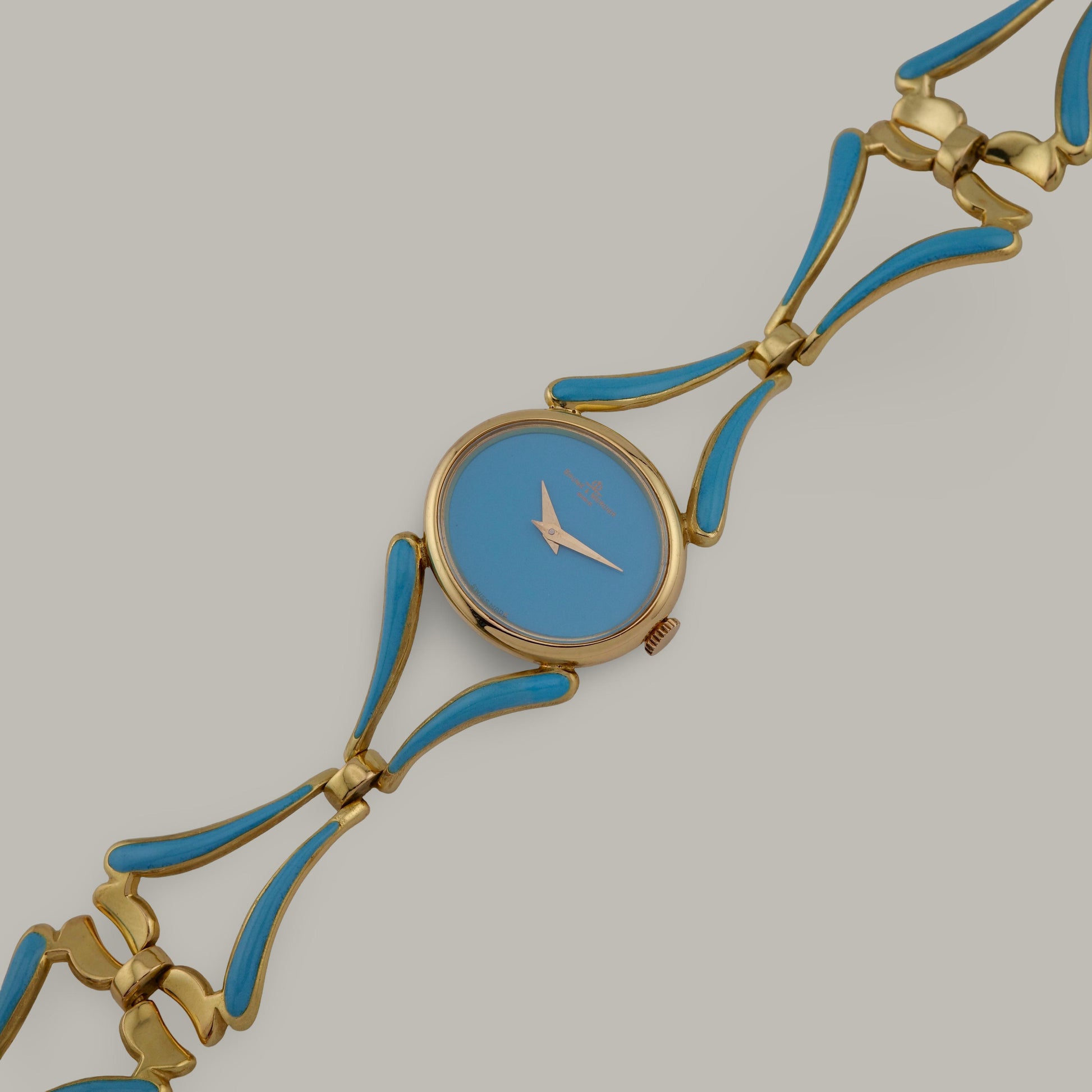 18K Baume & Mercier 38244T2 Turquoise Enamel Watch