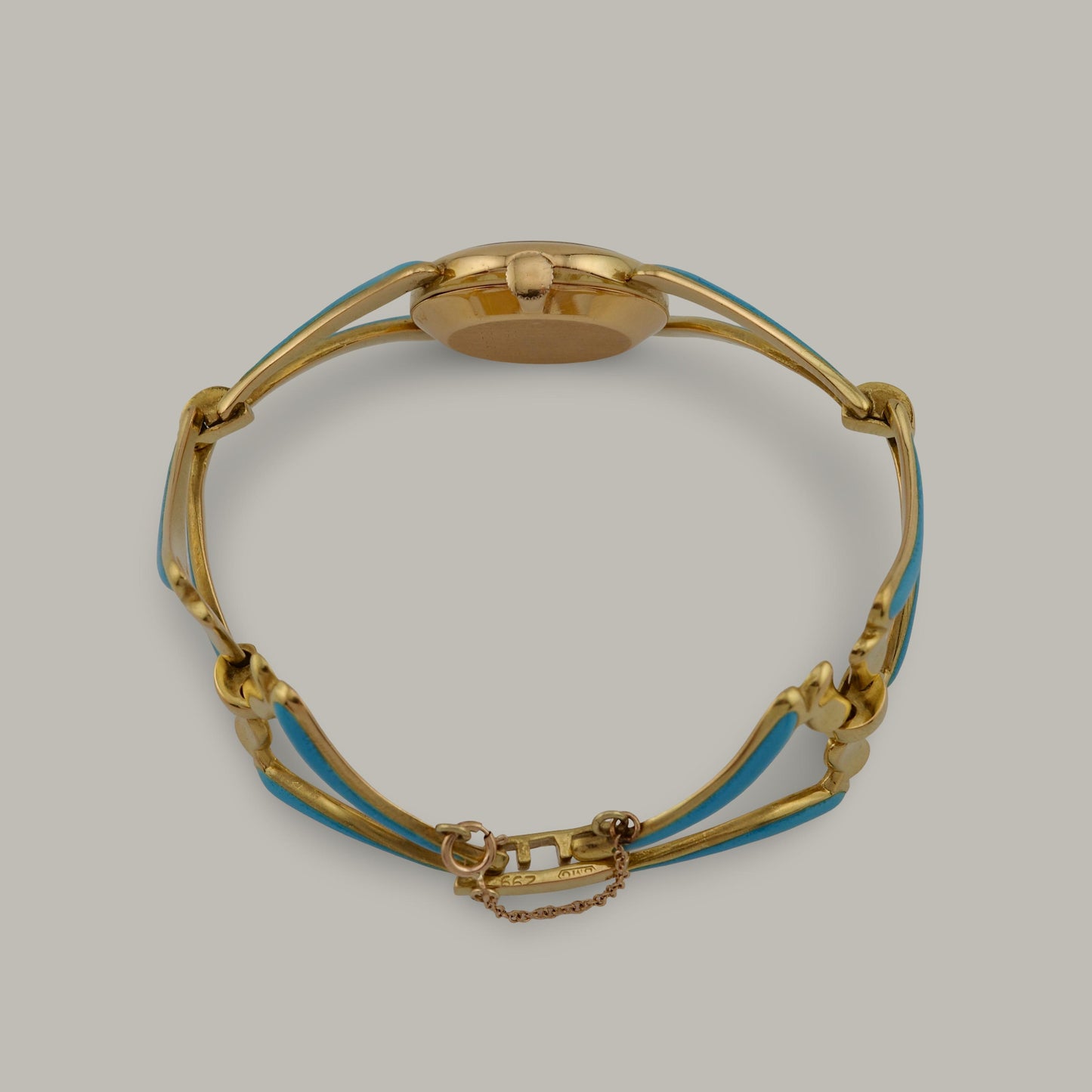 18K Baume & Mercier 38244T2 Turquoise Enamel Watch
