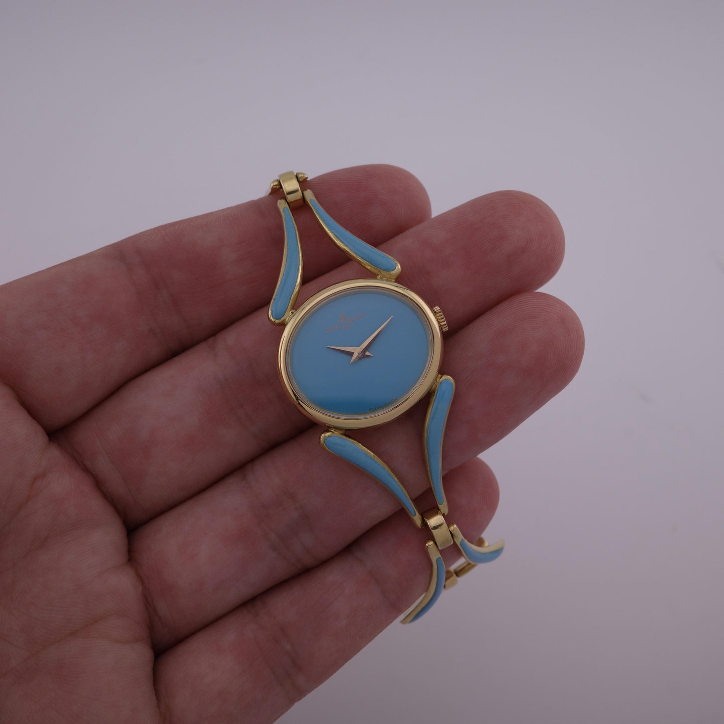 18K Baume & Mercier 38244T2 Turquoise Enamel Watch