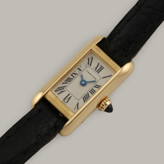 18K Cartier Tank Allongee W15007K3 Small Model Watch
